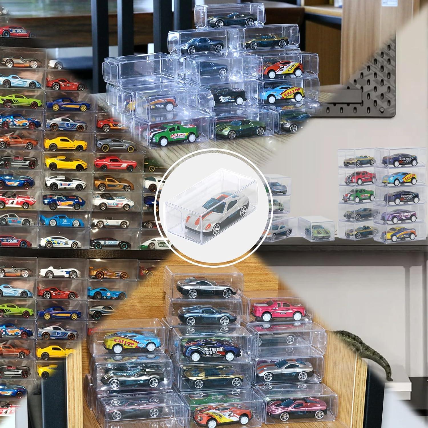 100 Cajas de Exhibición Transparentes para Modelos 1:64 Etnorsu