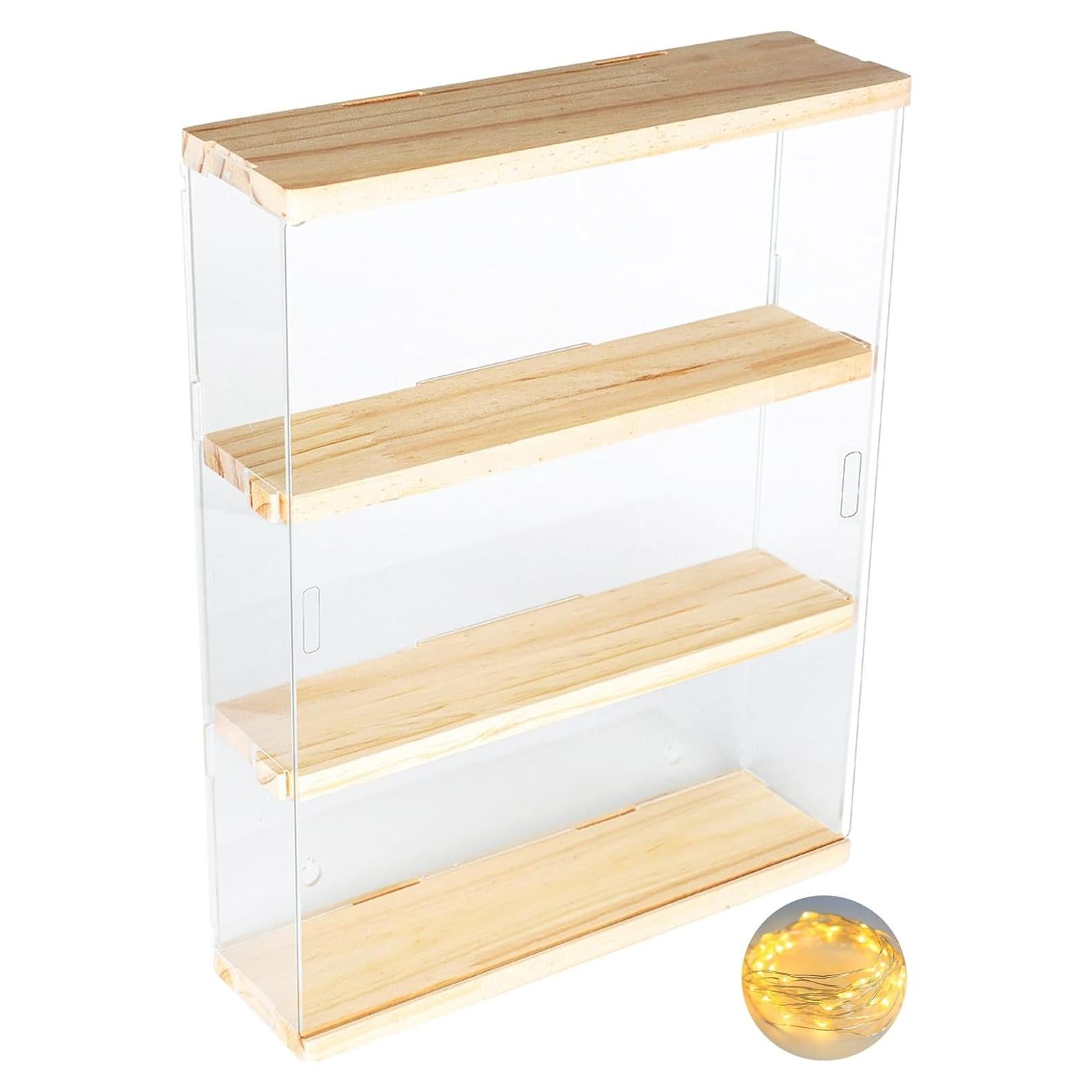 Caja de Exhibición Acrílica DuvinDD 3 Estantes 30x8.4x37.6cm