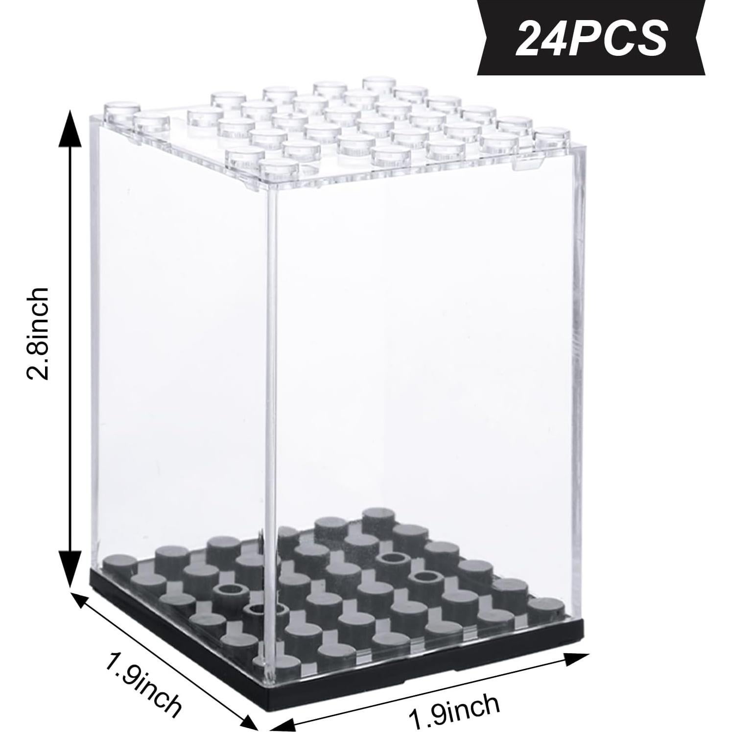 Caja de Exhibición Acrílica CertBuy 24 PCS para Minifiguras