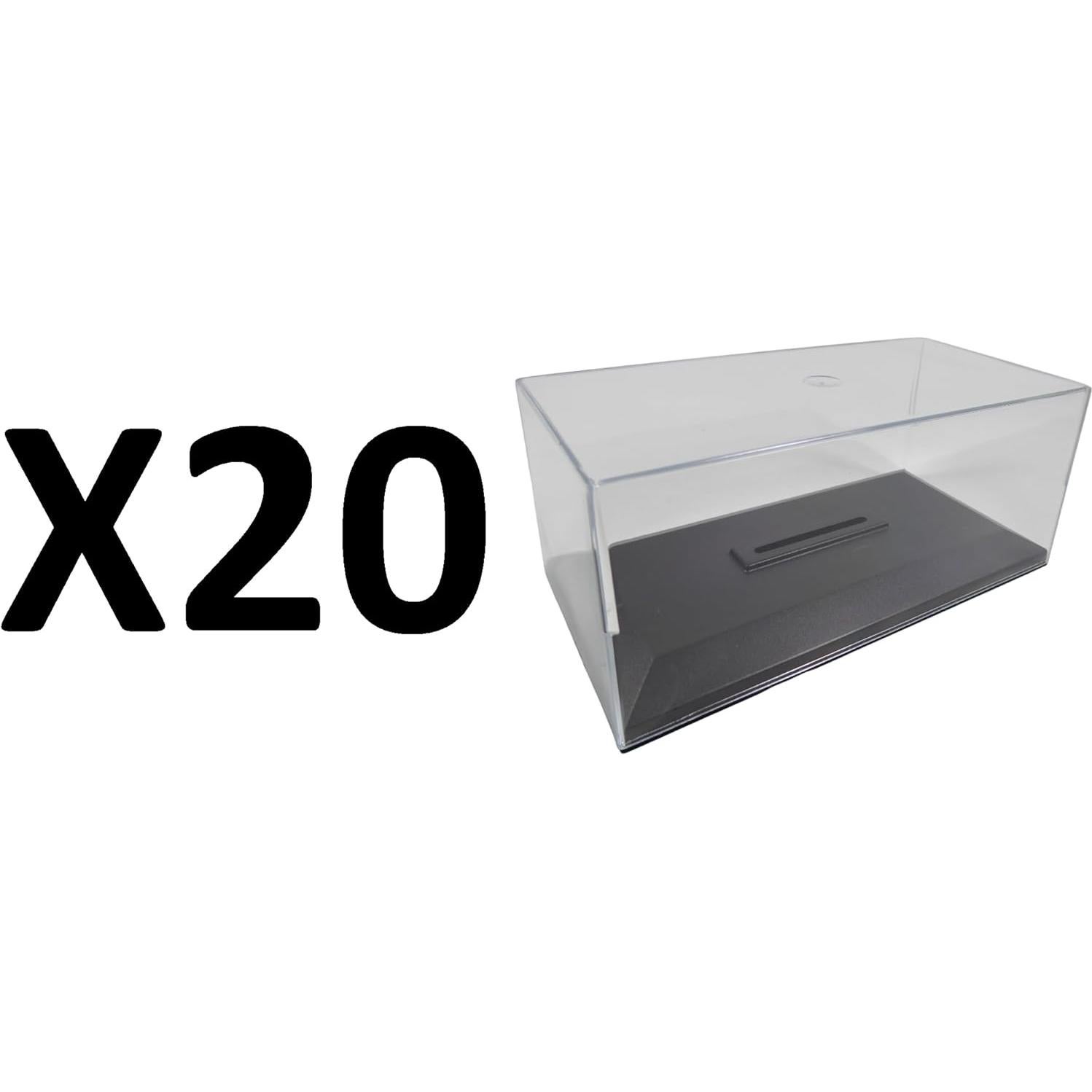 Conjunto de 20 cajas de exhibición acrílico OPO 10 para coches 1/43