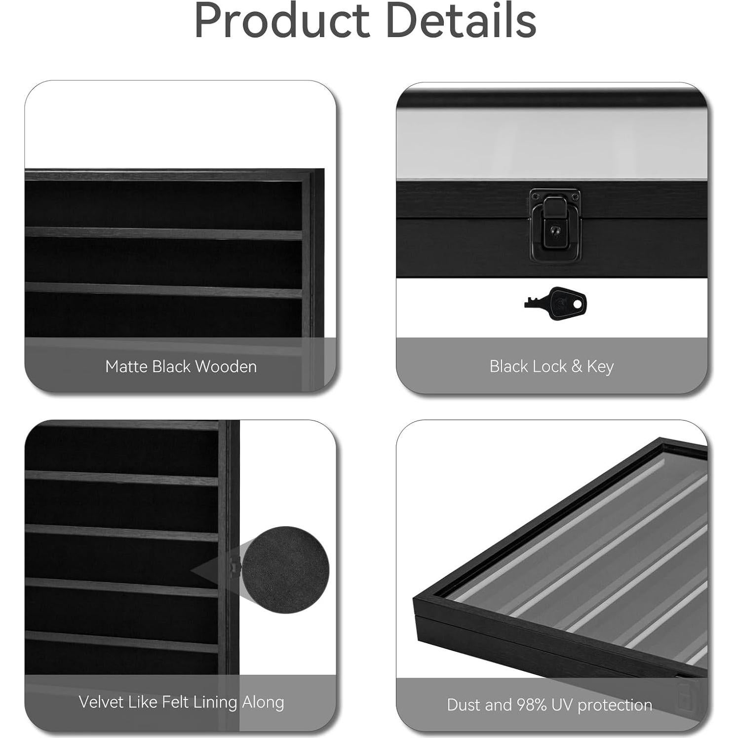 Estuche de Exhibición de Minifiguras TITAWU con Luz LED