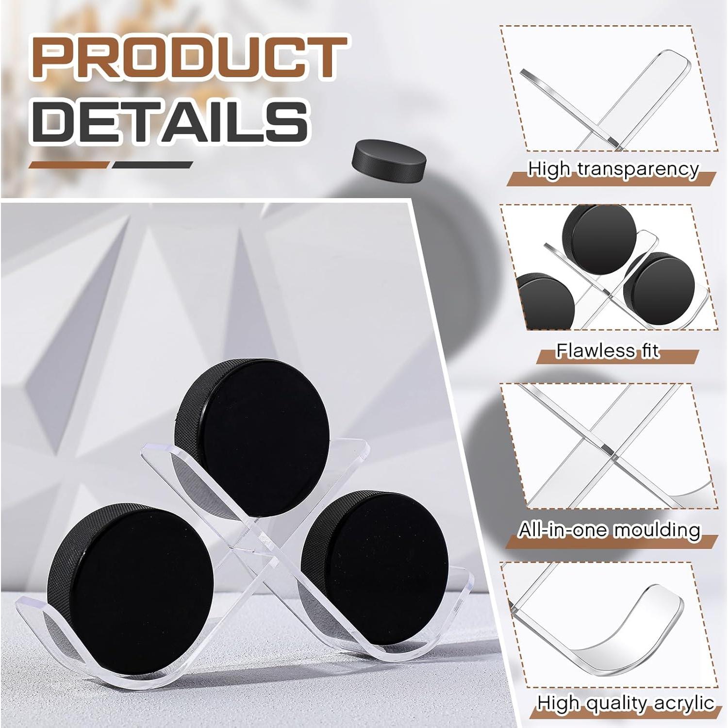 Soporte Acrílico para 3 Discos de Hockey Wonderjune