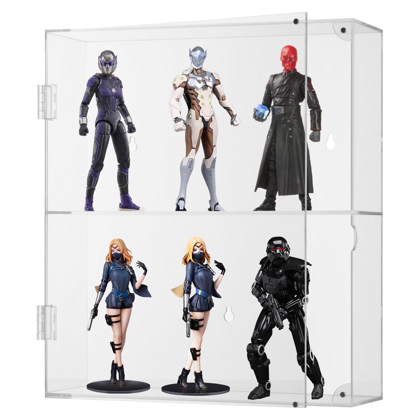 Estuche de Exhibición Acrílico Kitguard 2 Niveles 30x8.6cm