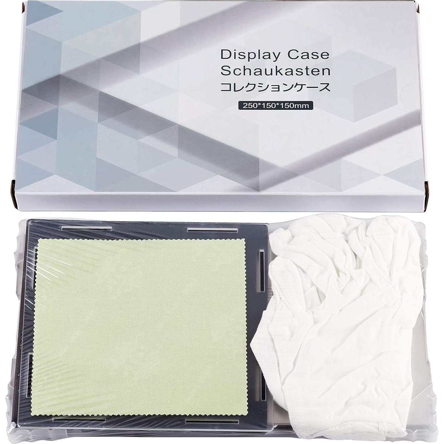 Caja de Exhibición Acrílica CECOLIC 15x15x25cm Negra con Espejo