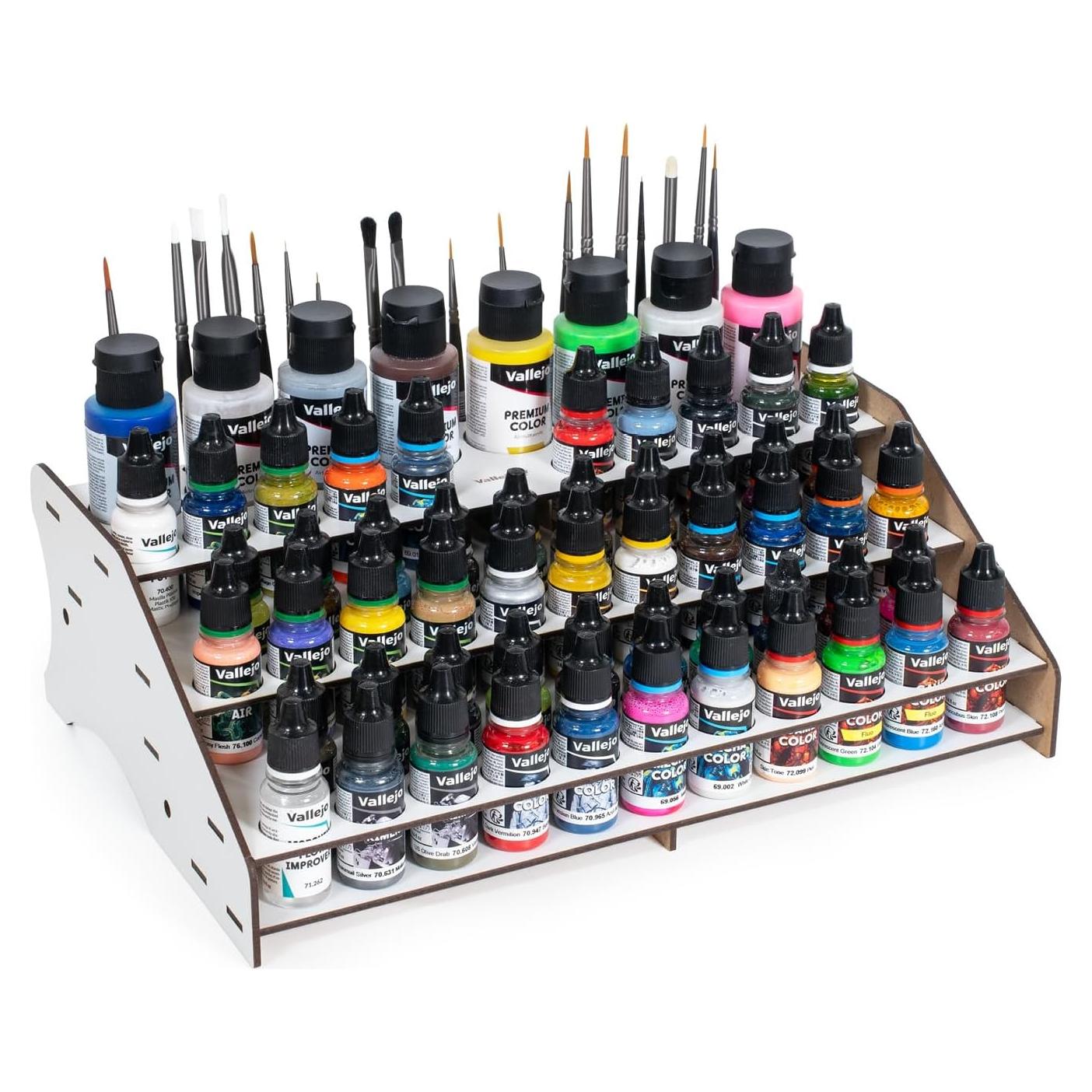 Estante de Almacenamiento Frontal Vallejo para Pinturas 52 Botellas