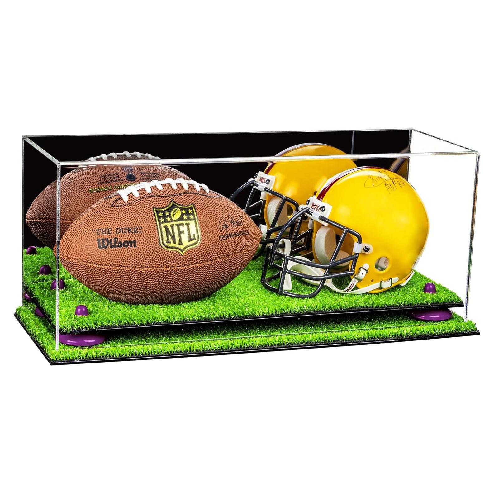 Caja de Exhibición Acrílica para Mini Casco y Fútbol - Better Display A019