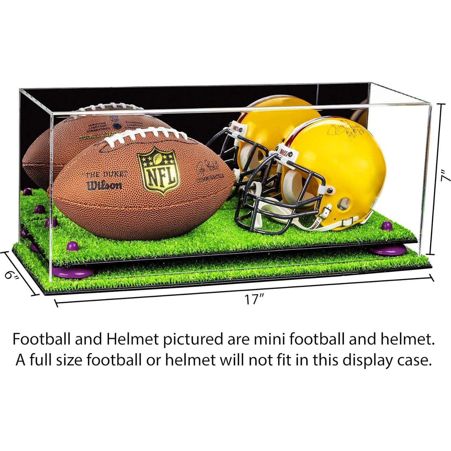 Caja de Exhibición Acrílica para Mini Casco y Fútbol - Better Display A019