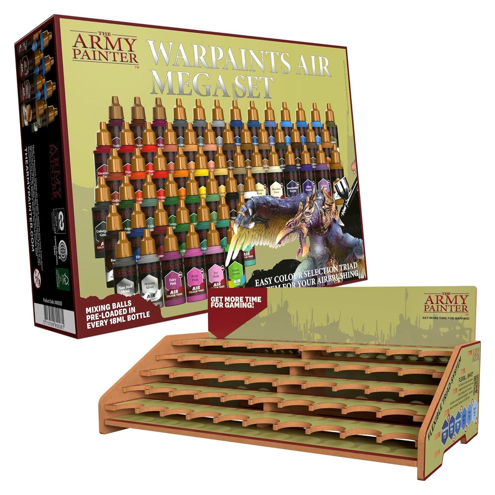 Set Mega de Pinturas Acrílicas para Aerógrafo The Army Painter - 60 x 18ml