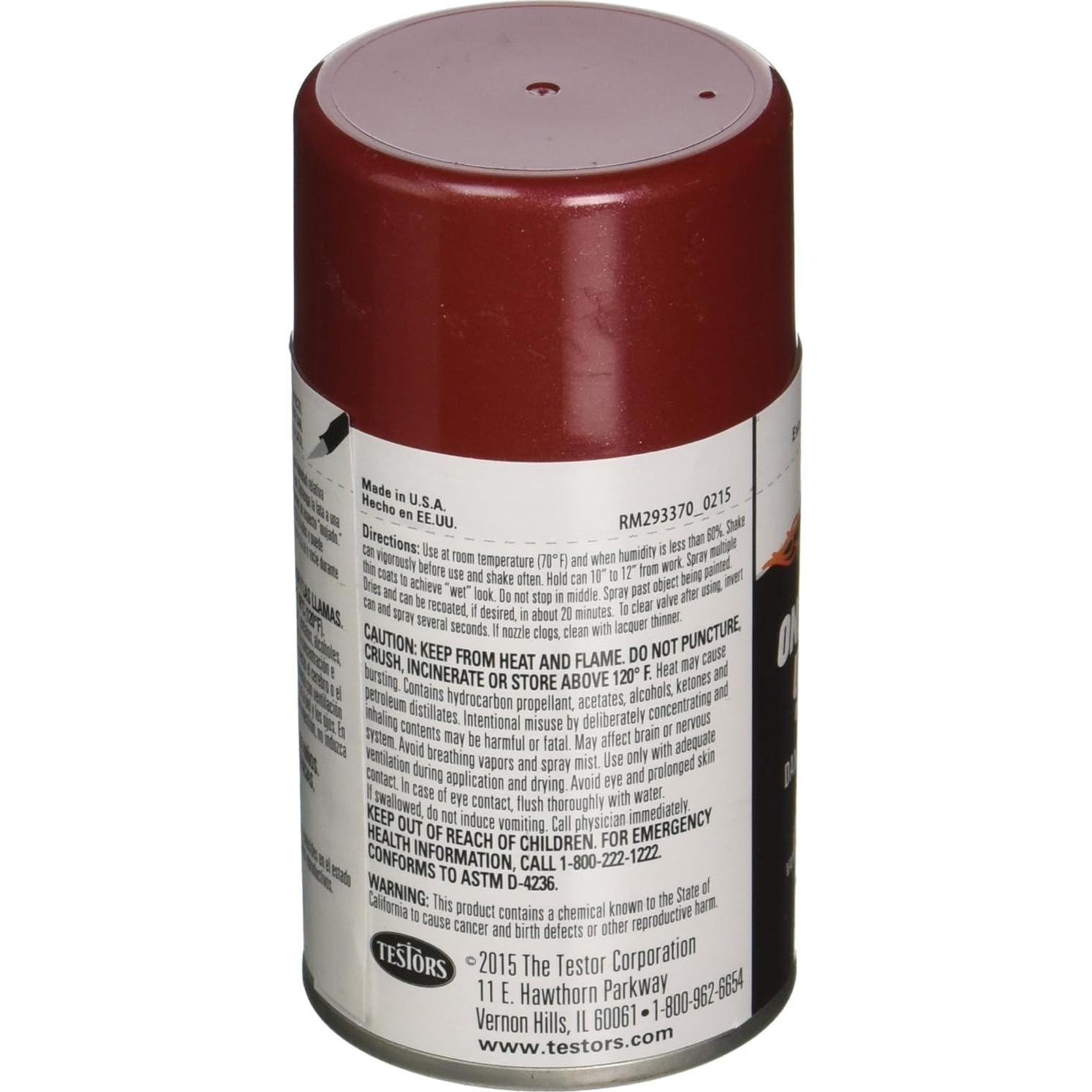 Pintura en aerosol Testors 1838MT 85 g Marrón Mítico Brillante