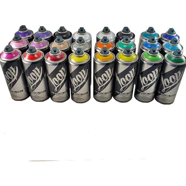 Loop spray paint 400ml MASTER COLOR SET of 24 multicolored