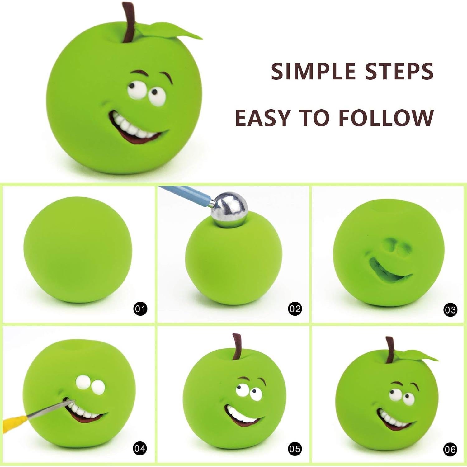 Arcilla Secada al Aire Cutedeer Verde 500g - Suave y No Tóxica