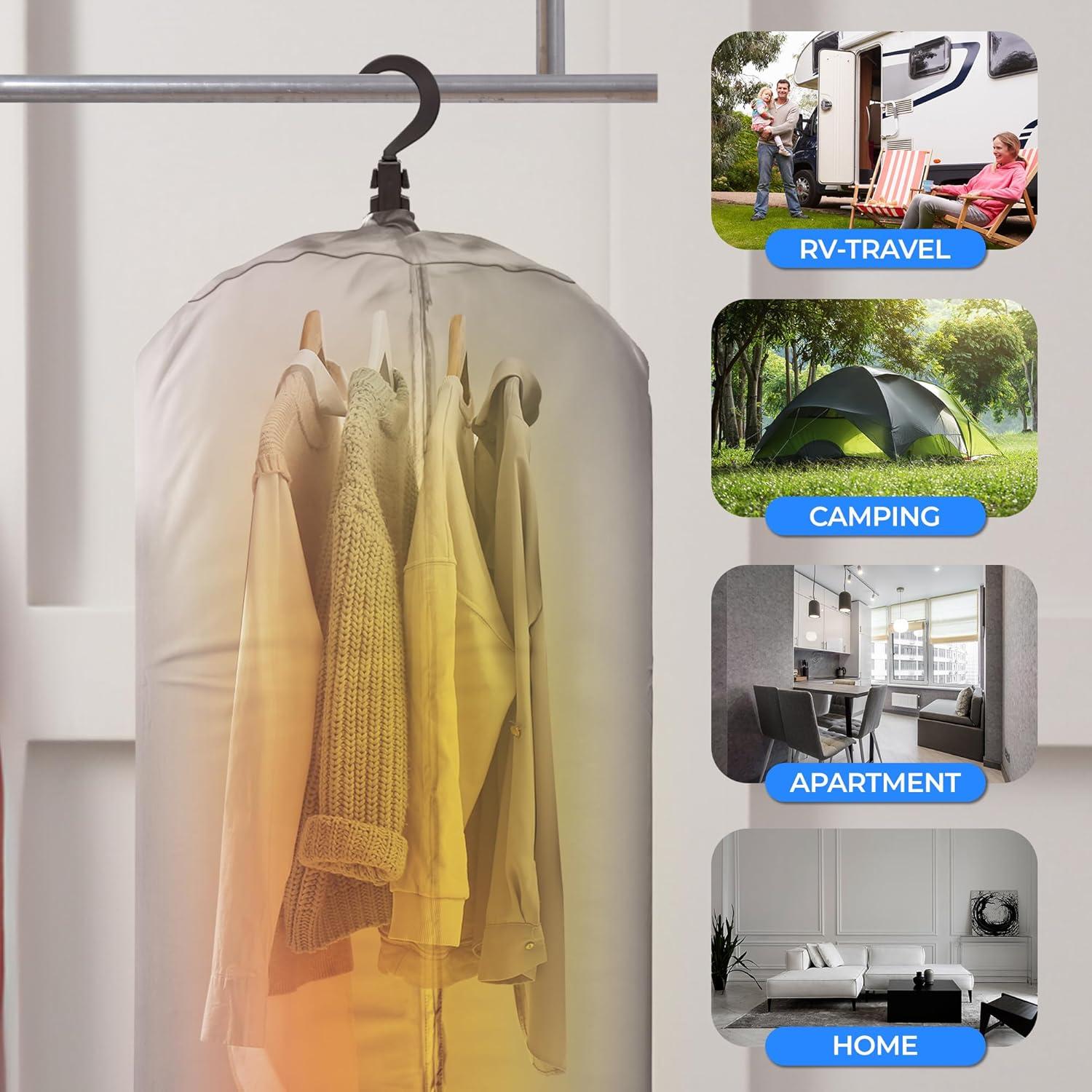 Secadora de Ropa Eléctrica Portátil SereneLife 1000W Multifuncional