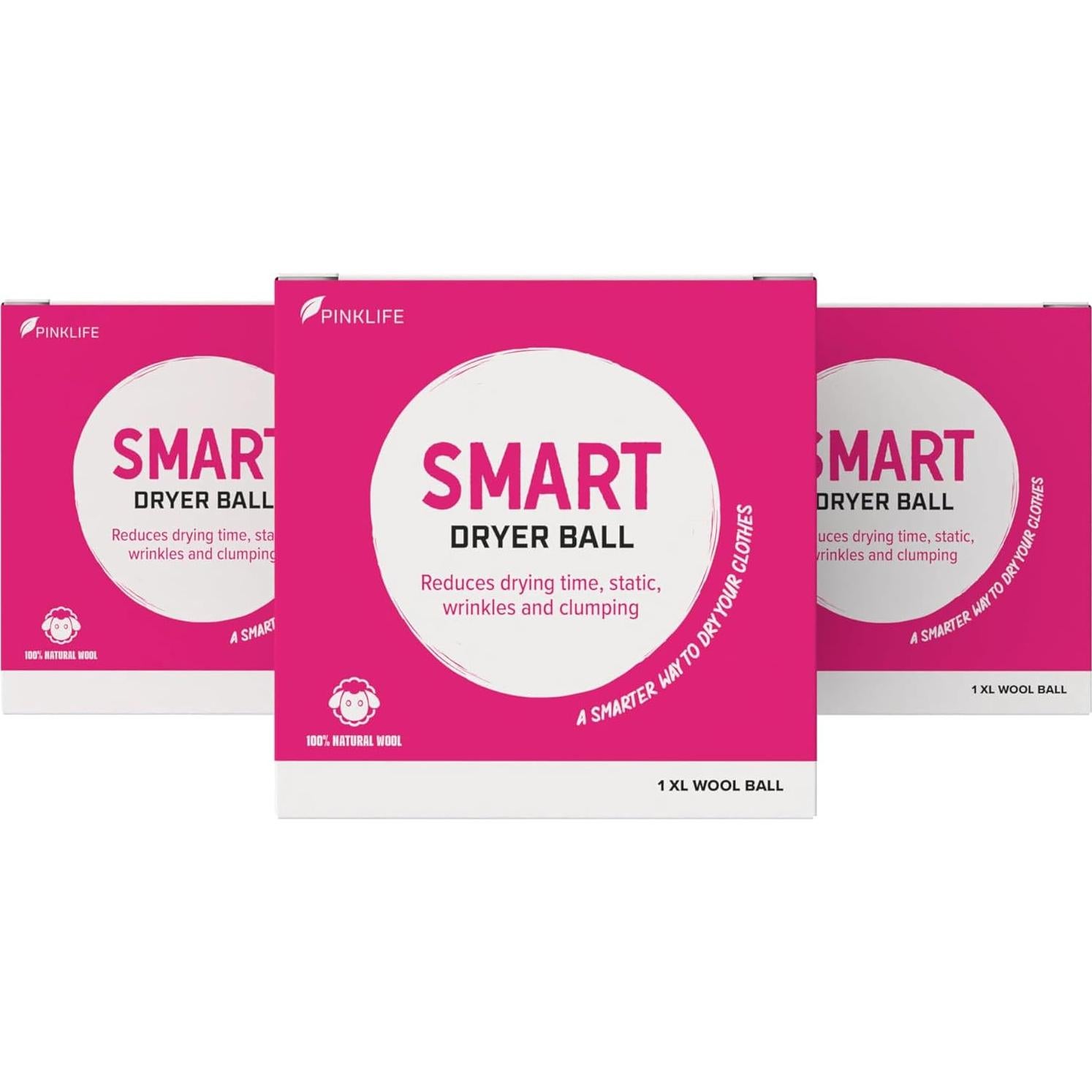 Bolas de Secado Inteligente Pink Formula - Paquete de 3