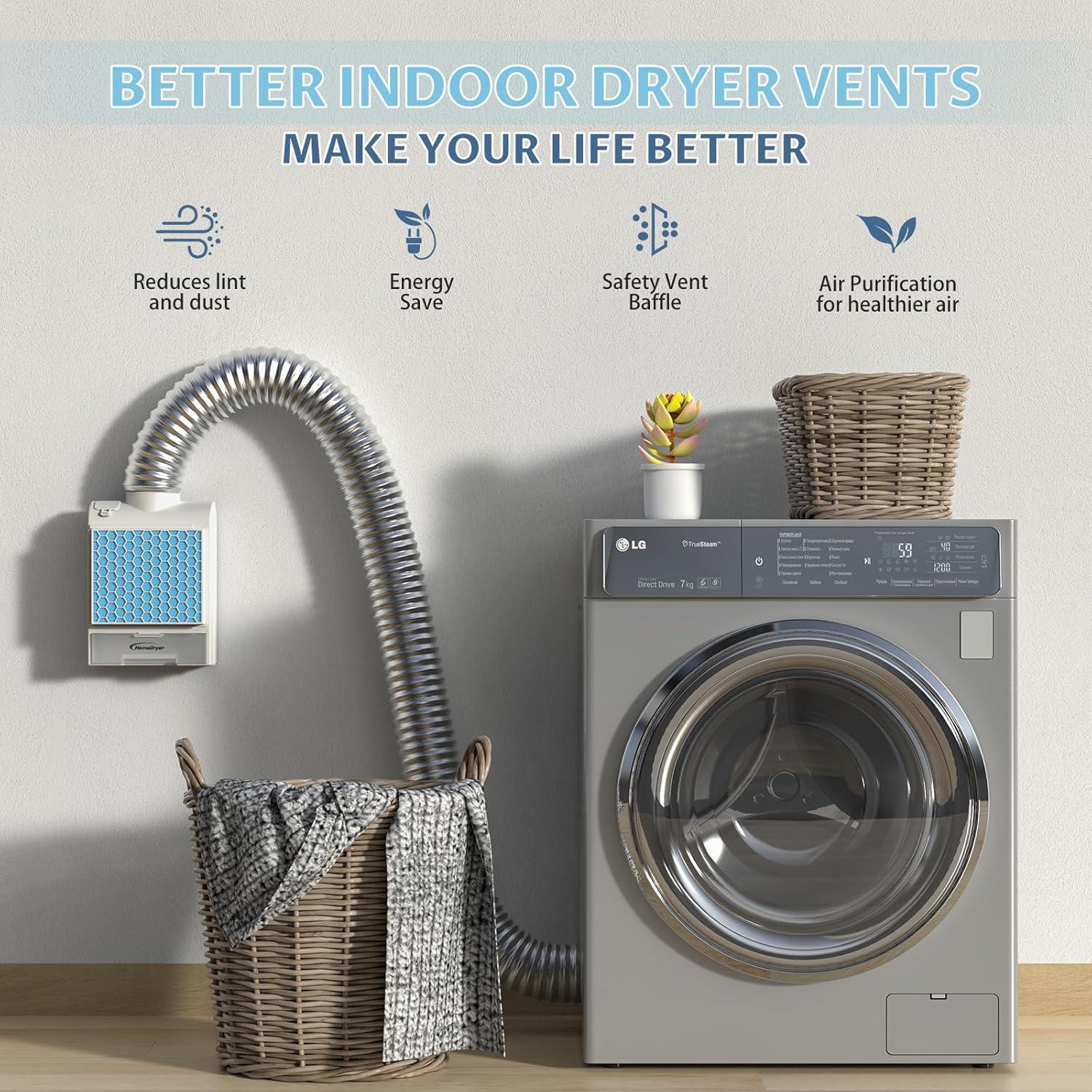 Kit de Ventilación para Secadora Interior HomeDryer HDV004 3 en 1