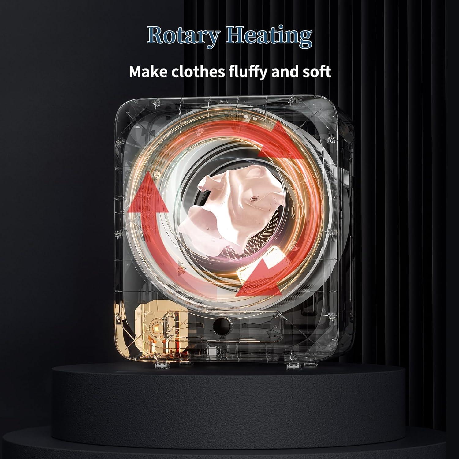 Secadora de Ropa Portátil Zynkez HGJ-797 4.5kg 850W Gris