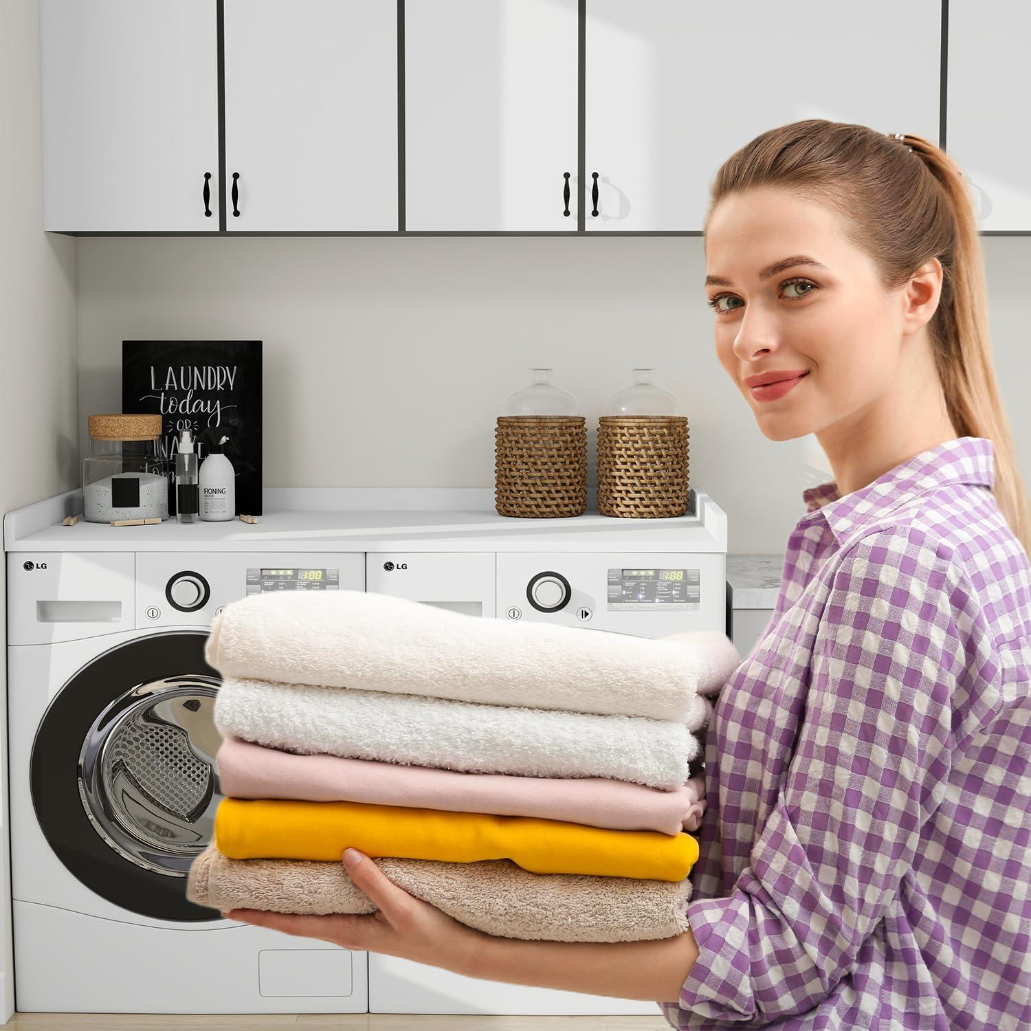 Encimera para Lavadora y Secadora vomavex 137.2 cm Blanco