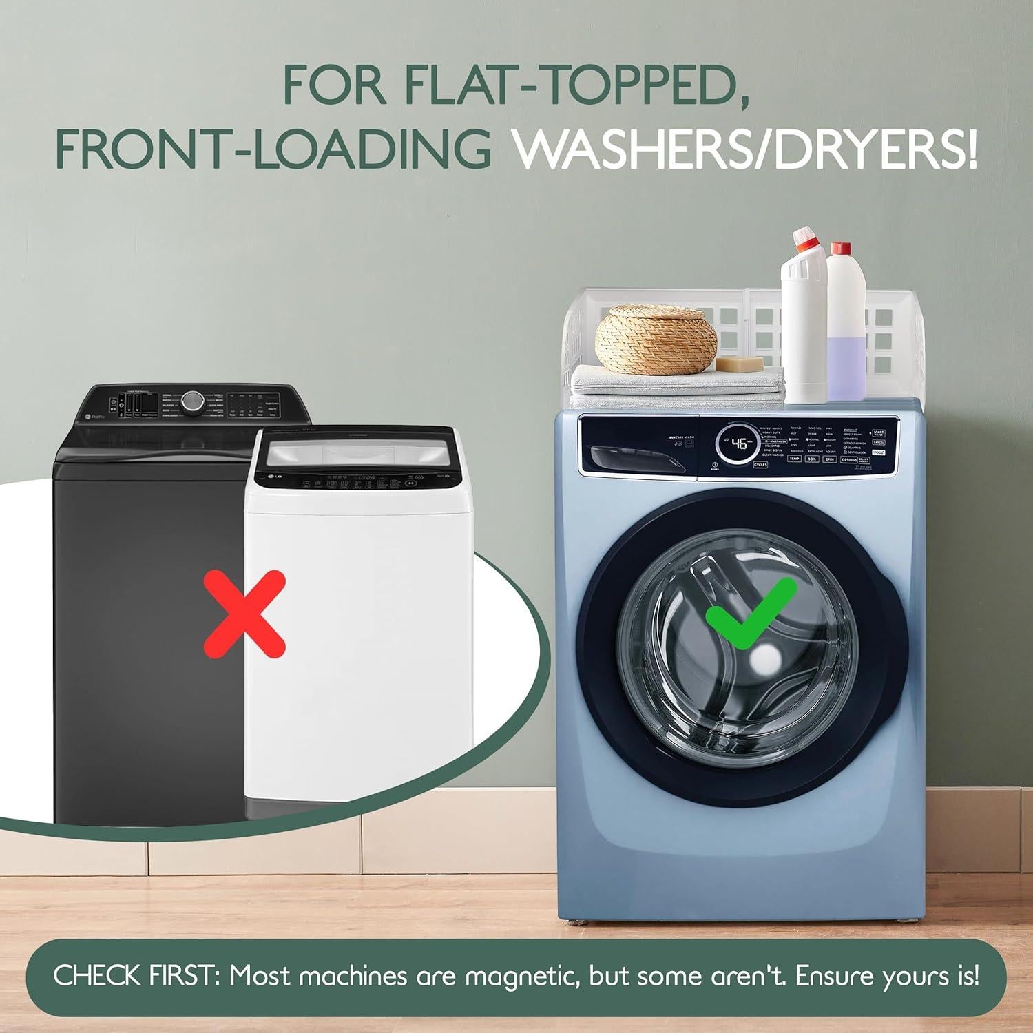 Guardián de Lavandería ELTOW con 8 Imanes - Organizador Magnético