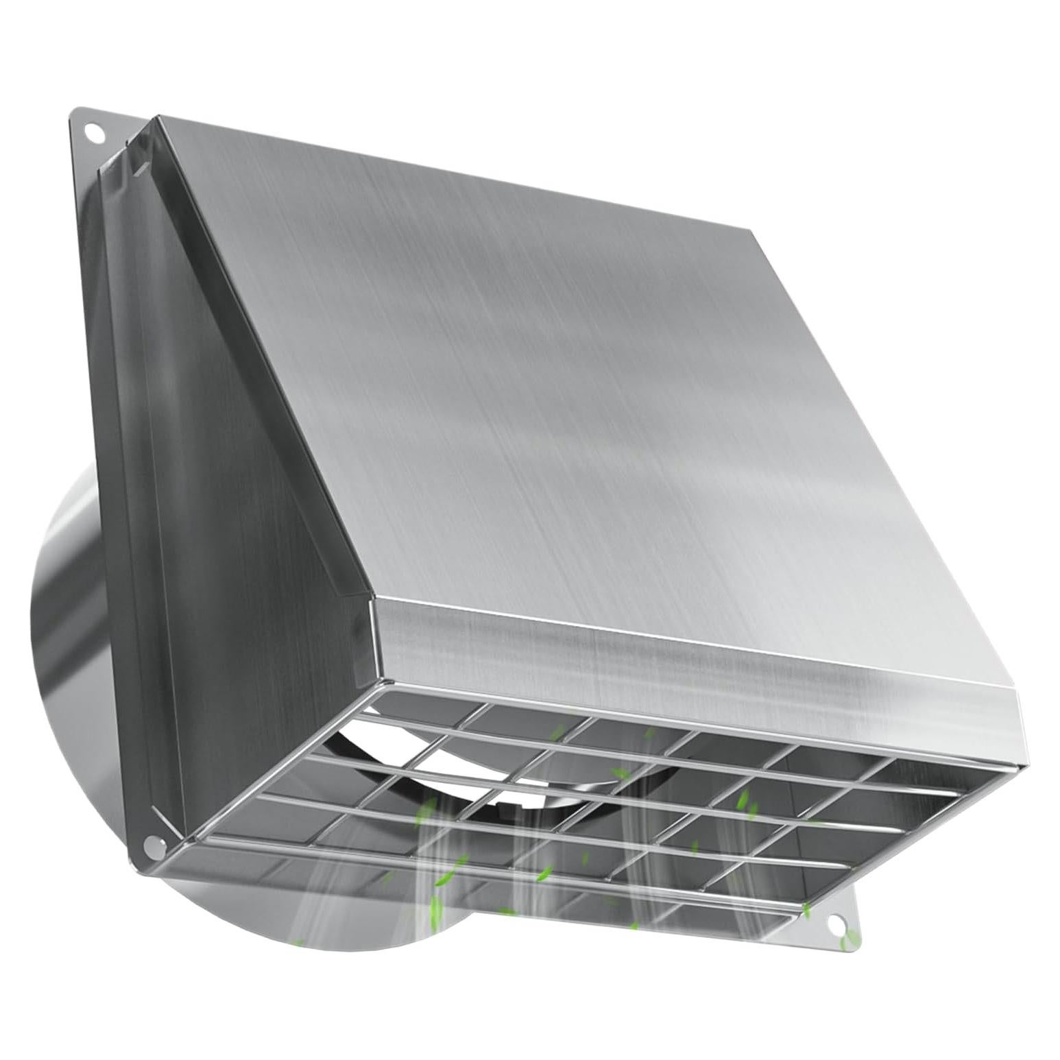 Cubierta de Ventilación Exterior Hon&Guan 4" Acero Inoxidable