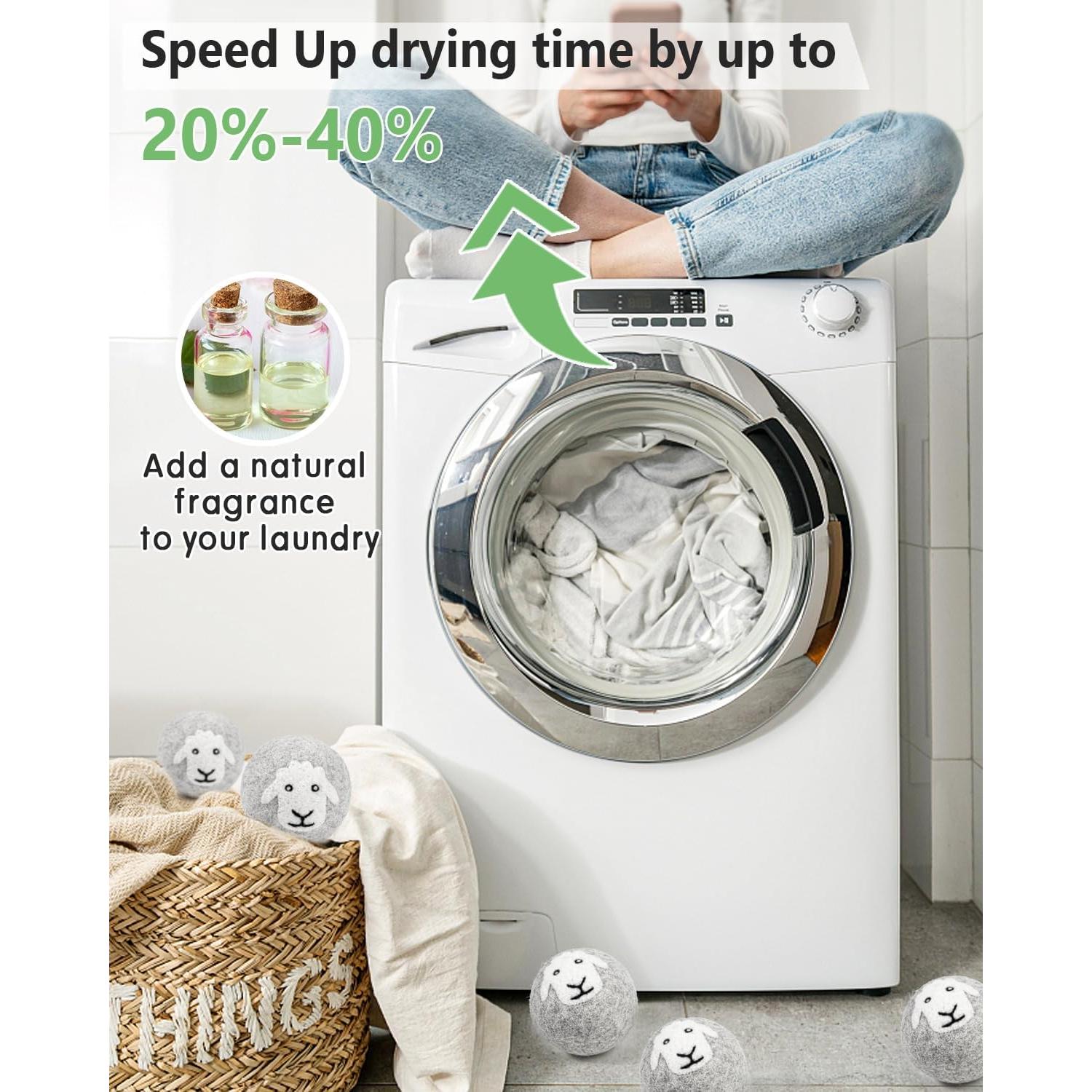 Bolas de Secadora de Lana Kevenal 6-Pack X-Large Ecológicas