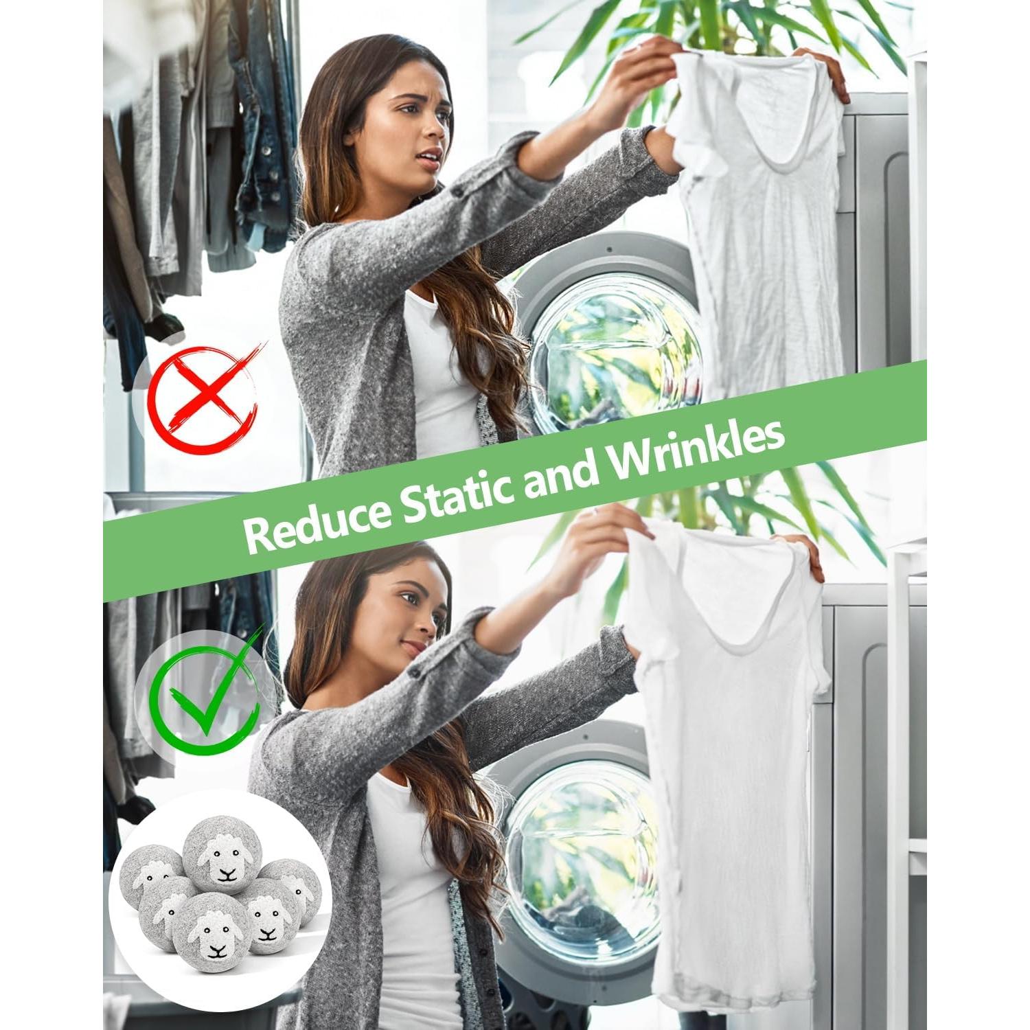 Bolas de Secadora de Lana Kevenal 6-Pack X-Large Ecológicas