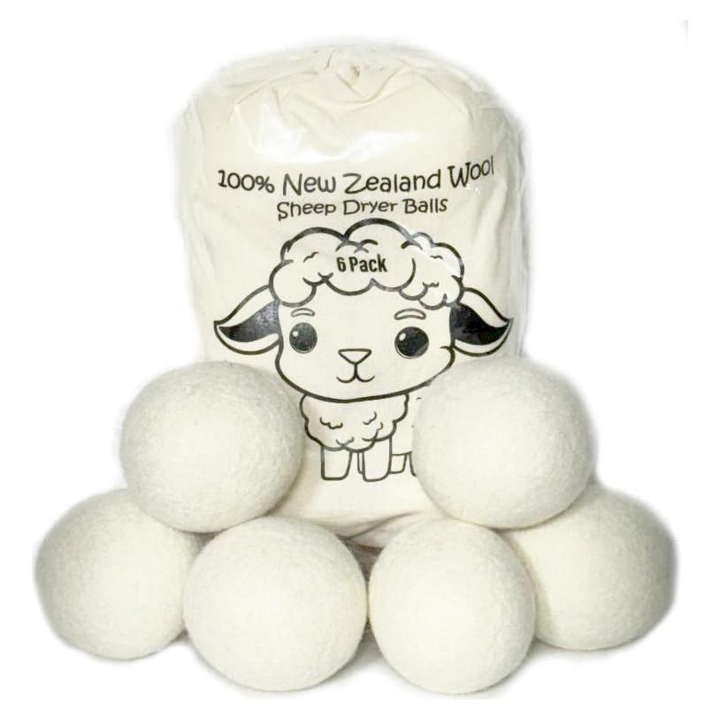 Bolas de Secado de Lana Natural Egourmet - Paquete de 6