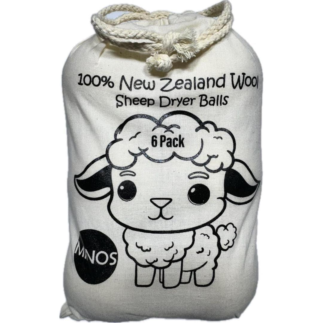 Bolas de Secado de Lana Natural Egourmet - Paquete de 6