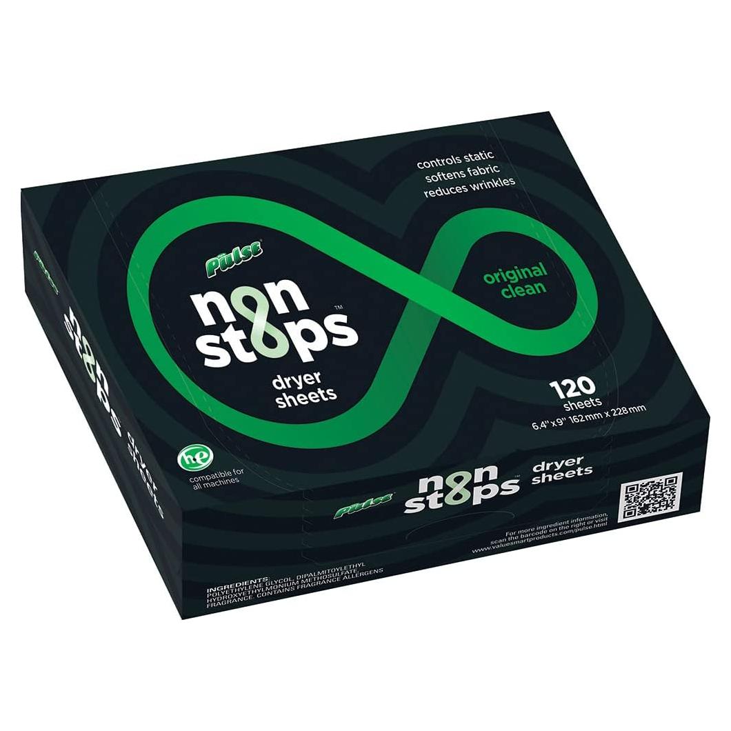 PULSE Hojas de Secado Nocturno - Suavizante de Tela 120 Unidades