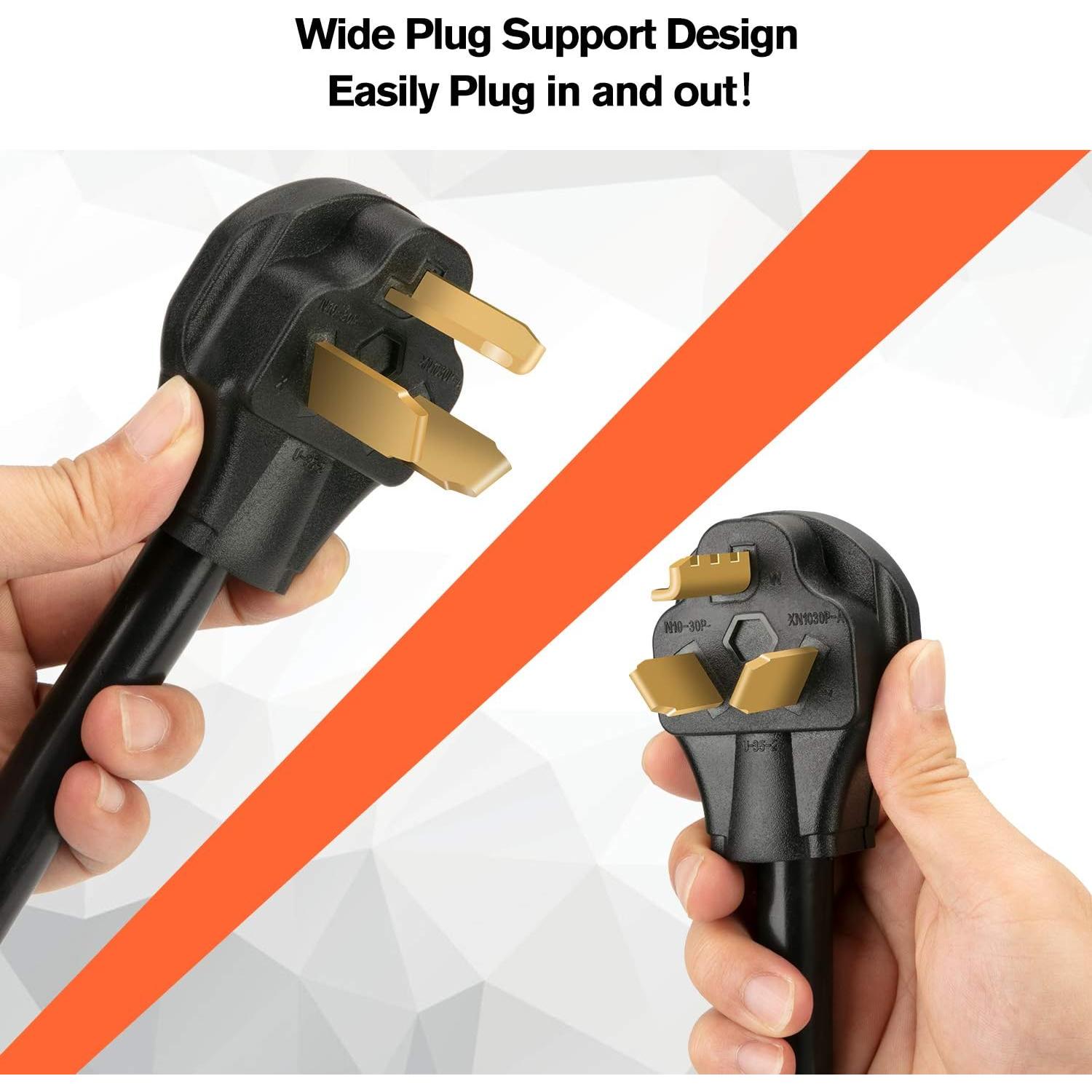 Adaptador Secadora WELLUCK 4 a 3 Patas 1.5m 30A 250V