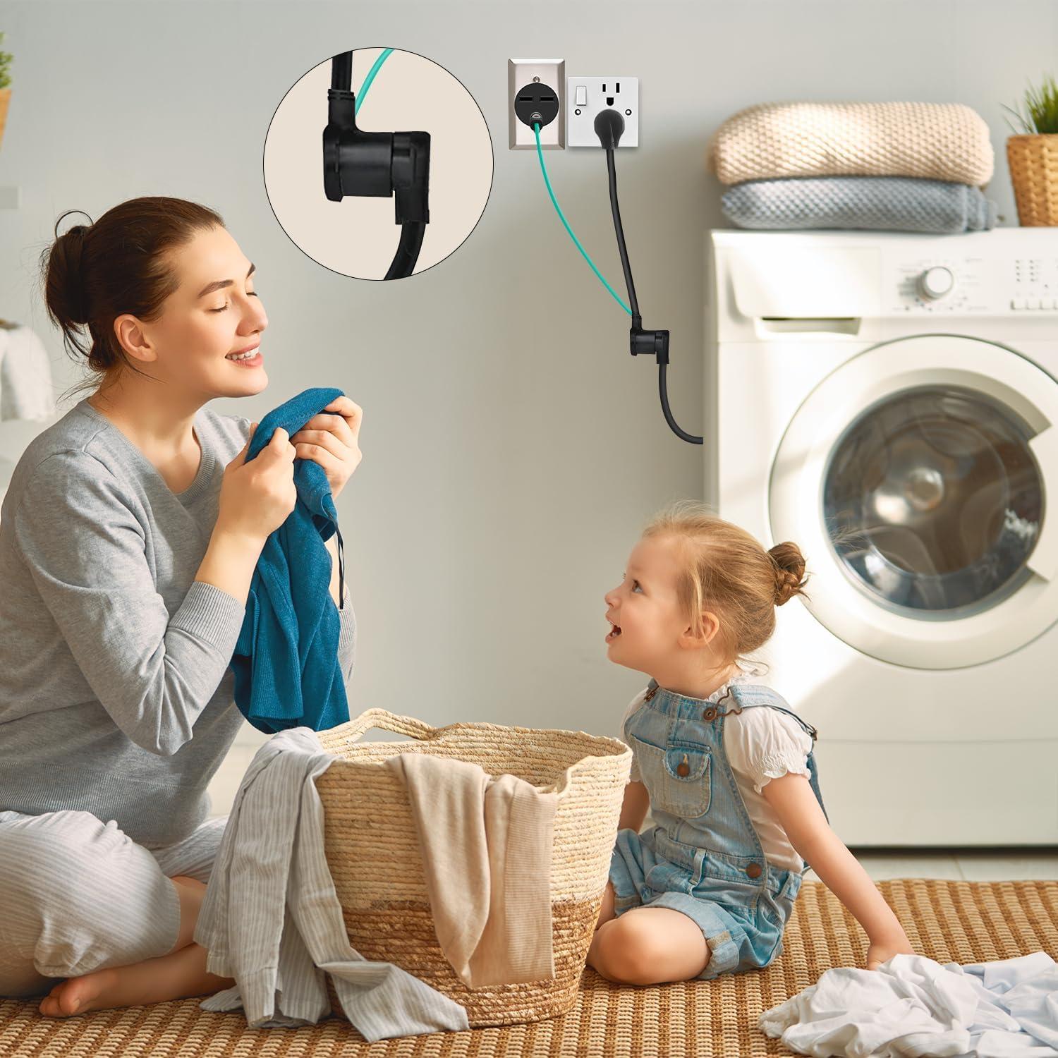 Adaptador Secadora WELLUCK 4 a 3 Patas 1.5m 30A 250V