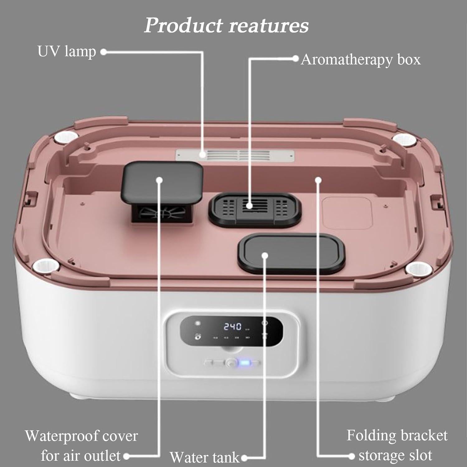 Secador Portátil de Ropa Ezonexue 800W con Control Remoto