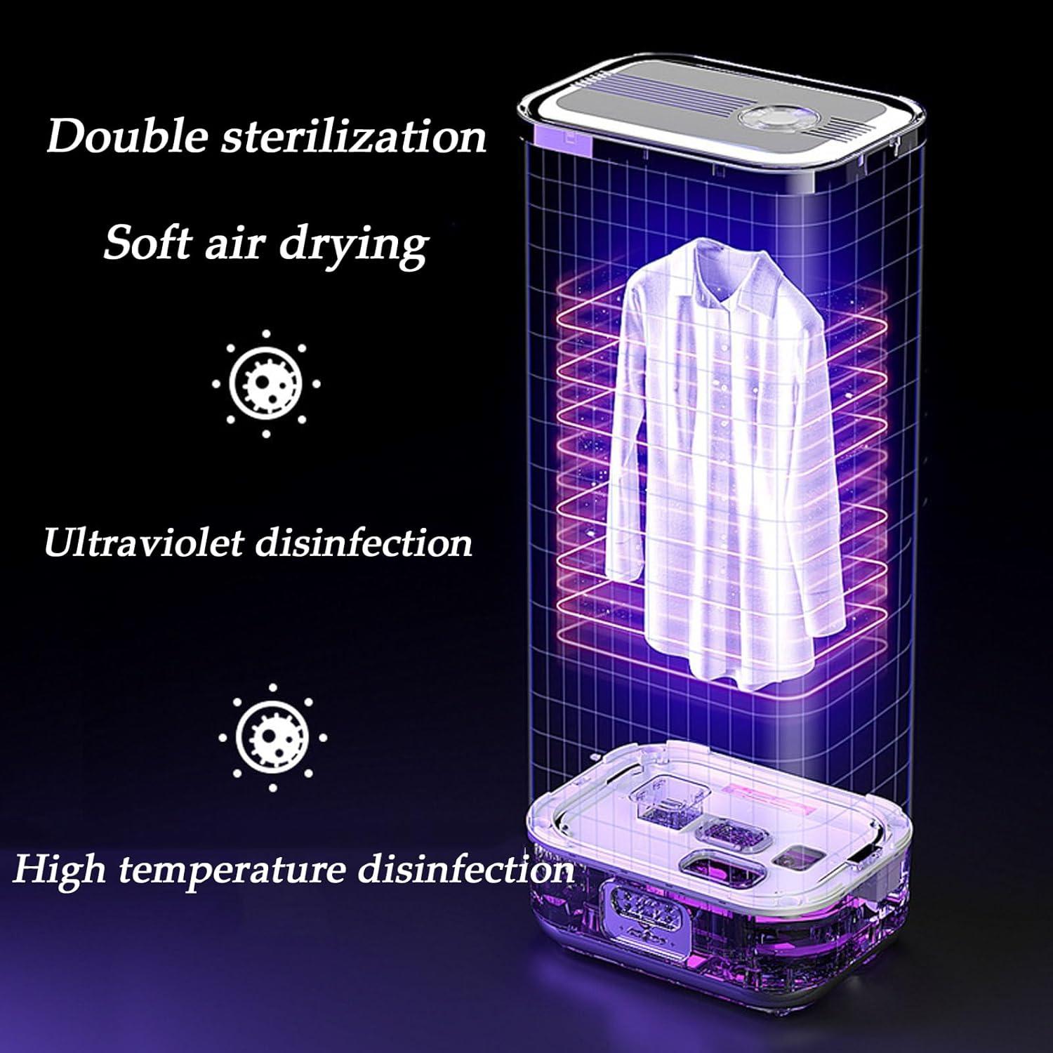 Secador Portátil de Ropa Ezonexue 800W con Control Remoto