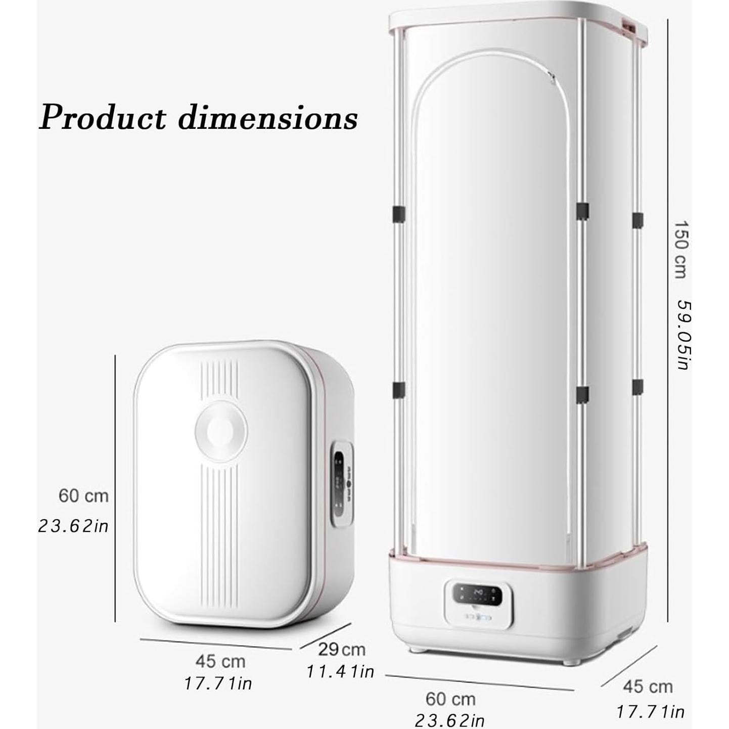 Secador Portátil de Ropa Ezonexue 800W con Control Remoto