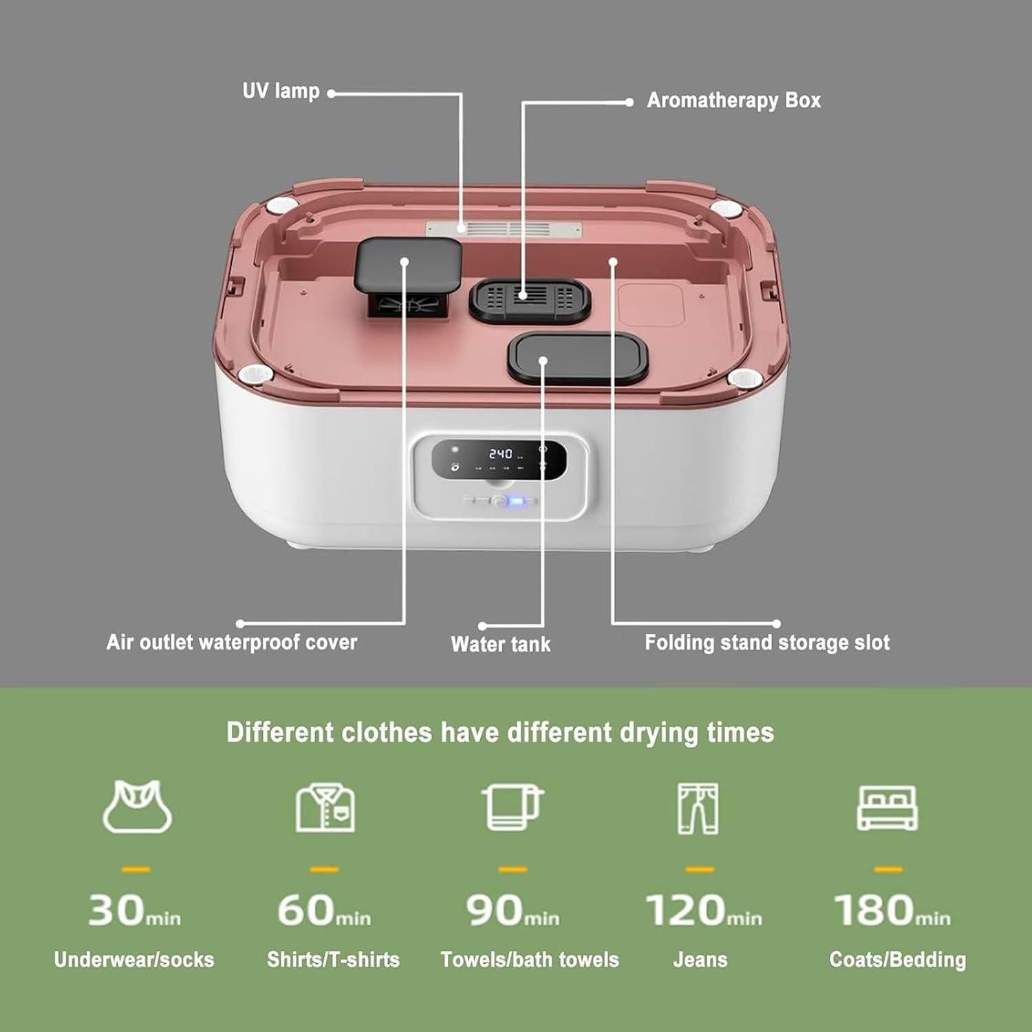 Secadora de Ropa Plegable SAIYERUS 900W Automática 220V