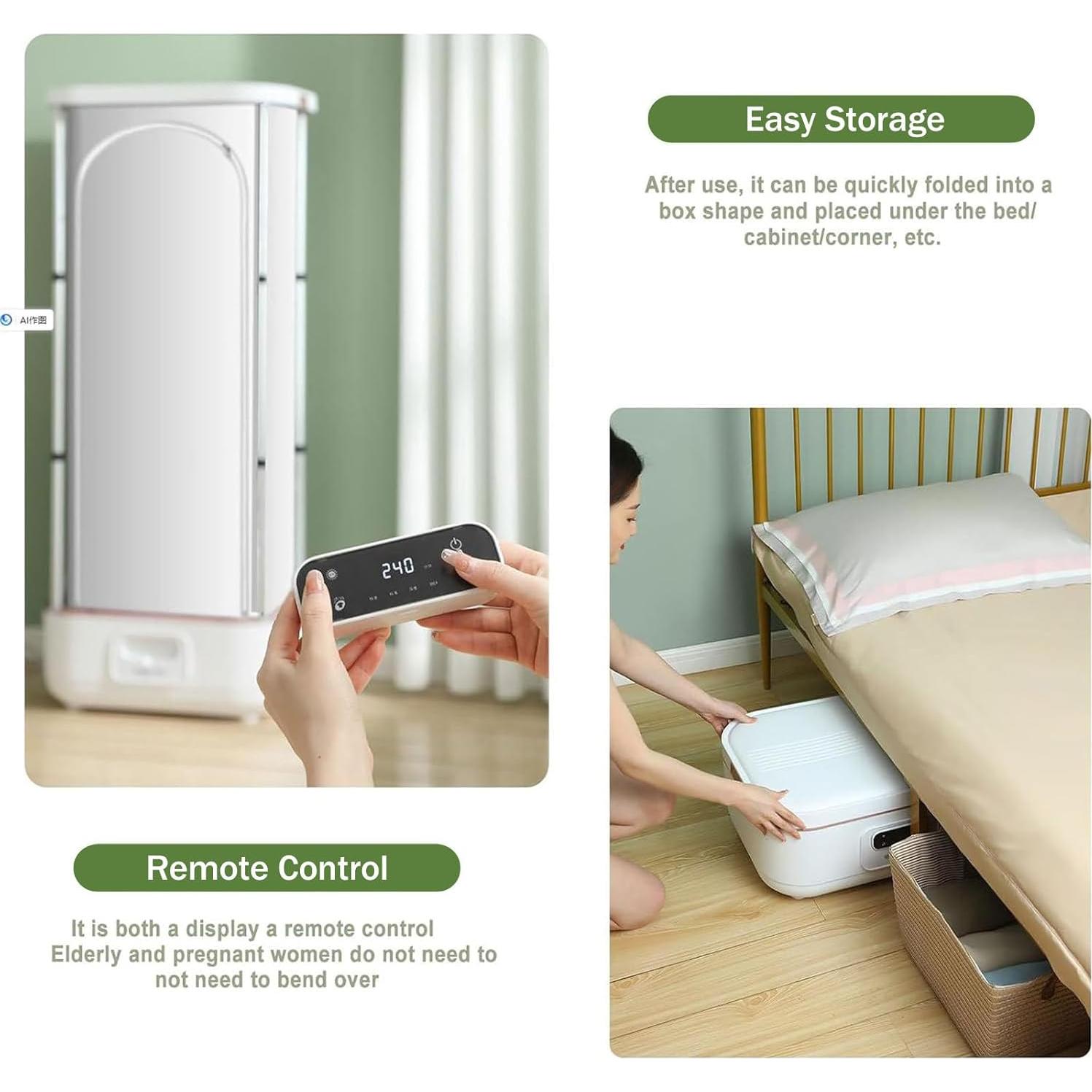 Secadora de Ropa Plegable SAIYERUS 900W Automática 220V