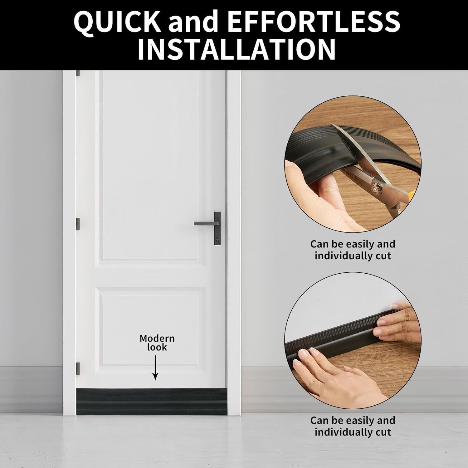 Paquete de 2 Tapas para Puertas VZZNN 99 cm Aislamiento Ruido