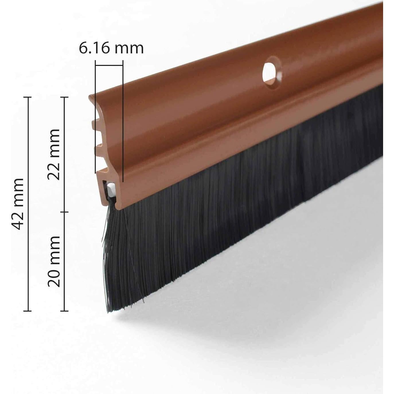 Sello de Puerta Deco Window 3.81 cm x 92.71 cm Chocolate