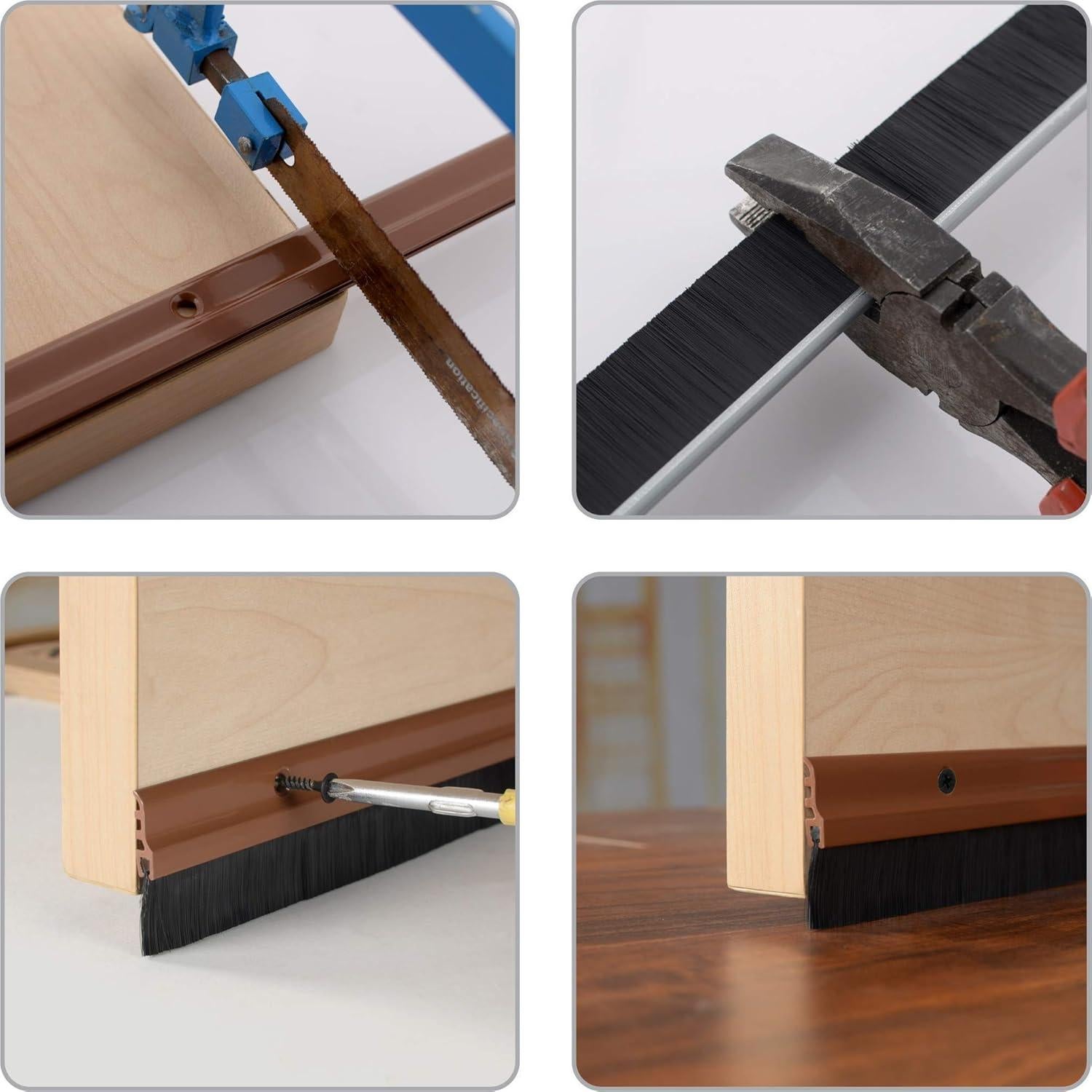 Sello de Puerta Deco Window 3.81 cm x 92.71 cm Chocolate