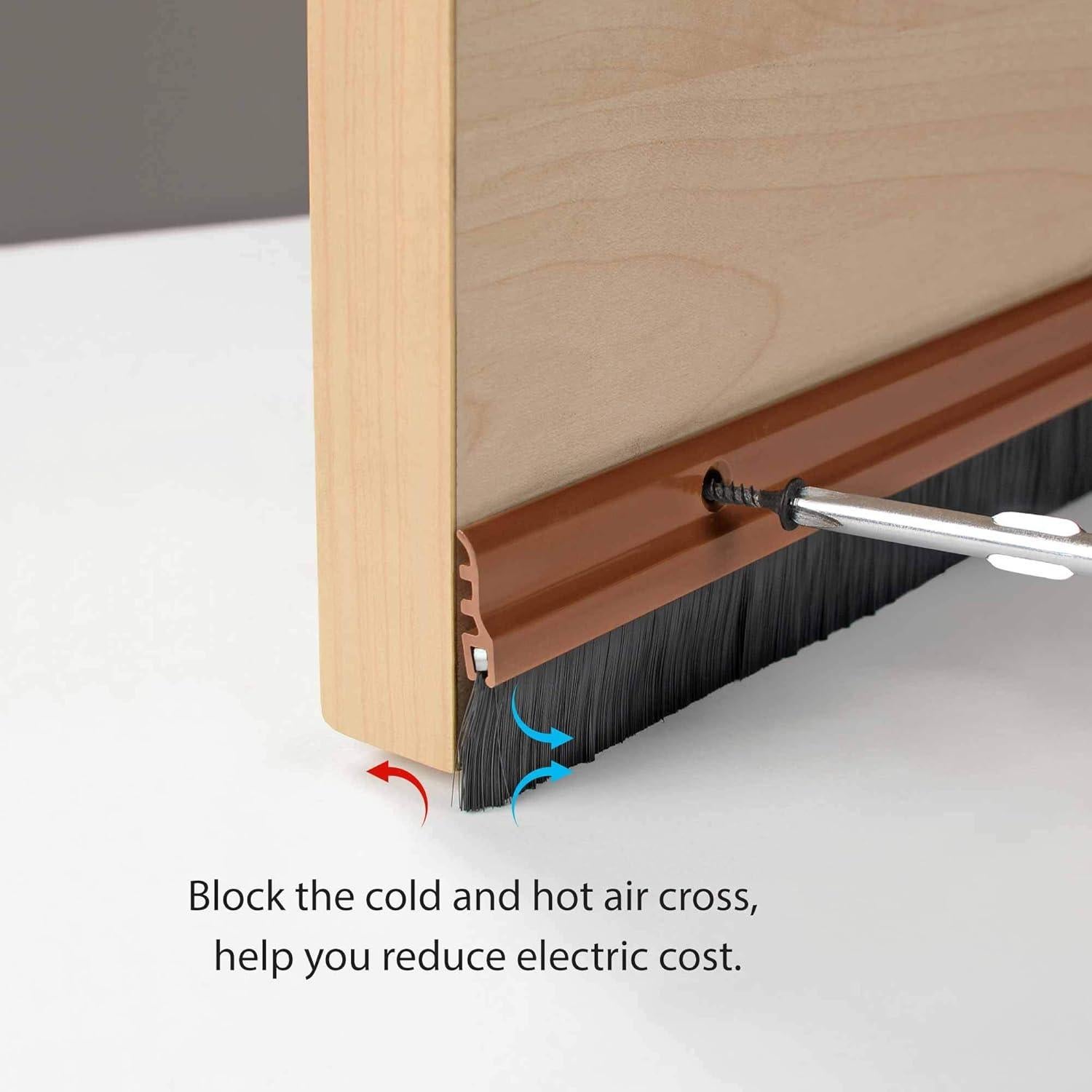 Sello de Puerta Deco Window 3.81 cm x 92.71 cm Chocolate