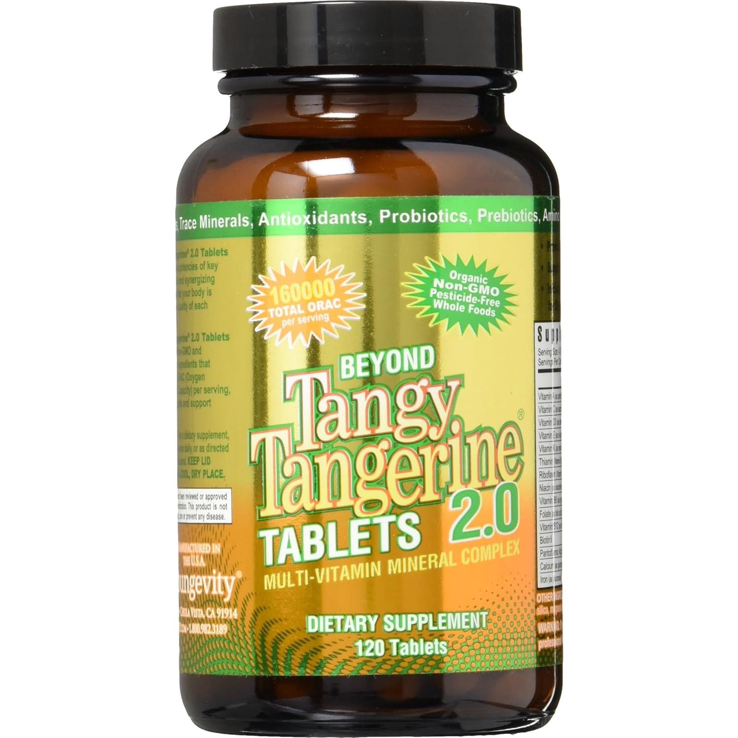 Youngevity Beyond Tangy Tangerine 2.0 Multivitaminas 120 Tabletas