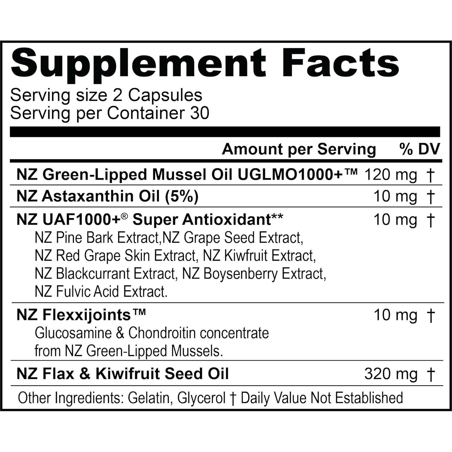 Suplemento Omega 3 FREZZOR 60 Softgels 450mg Mejillón NZ