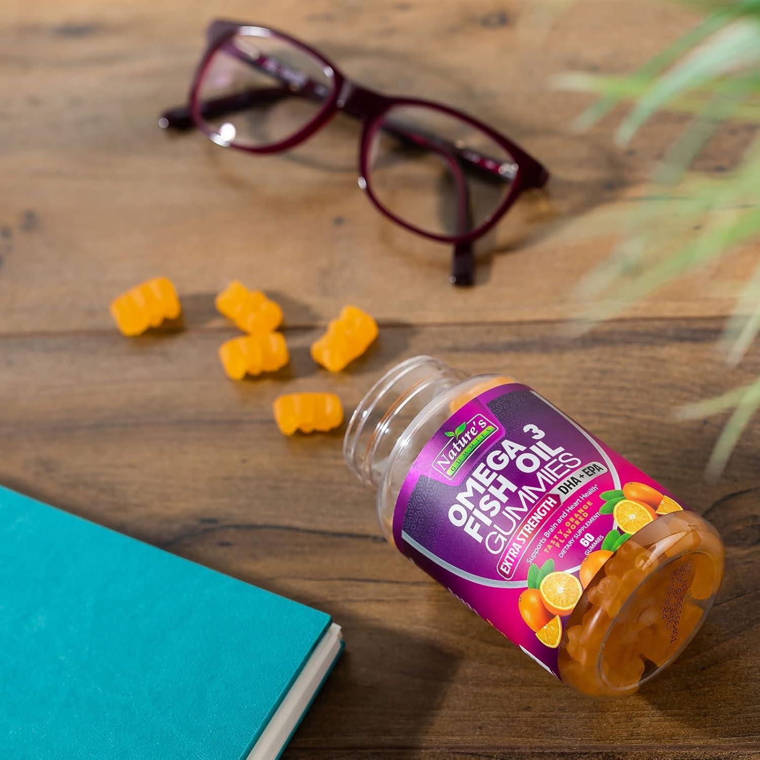 Gomitas Omega 3 Nutrición de la Naturaleza 60 Unidades DHA EPA