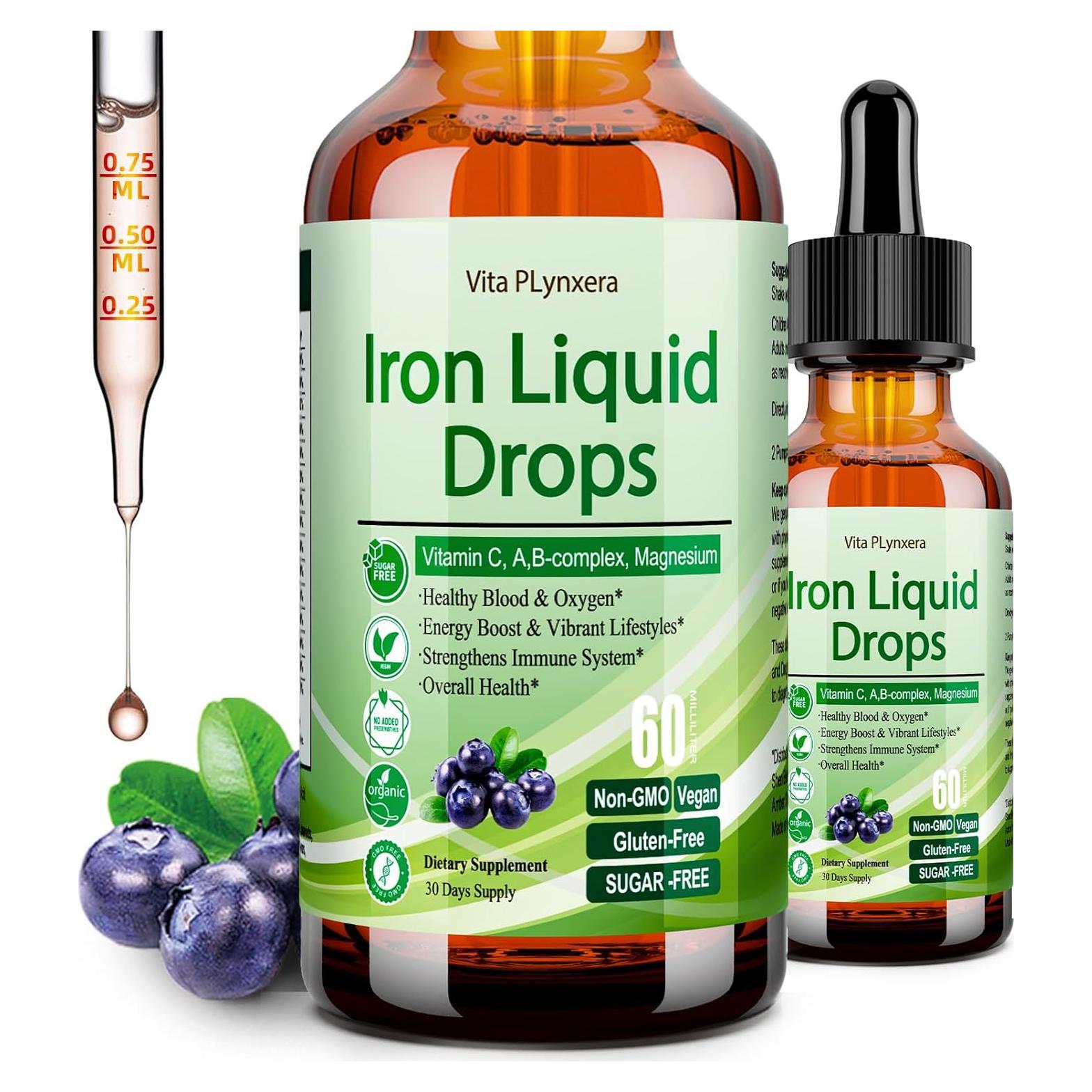 Suplemento de Hierro Líquido Vita Plynxera 60 ml con Multivitamínico