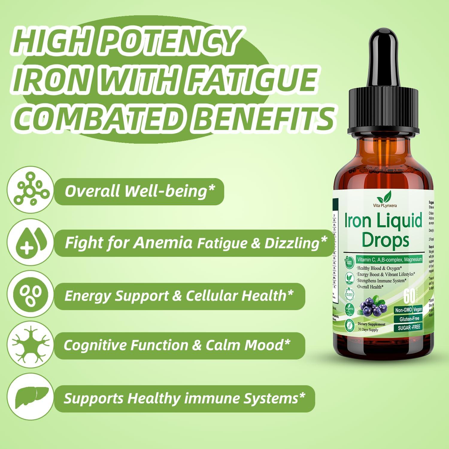 Suplemento de Hierro Líquido Vita Plynxera 60 ml con Multivitamínico