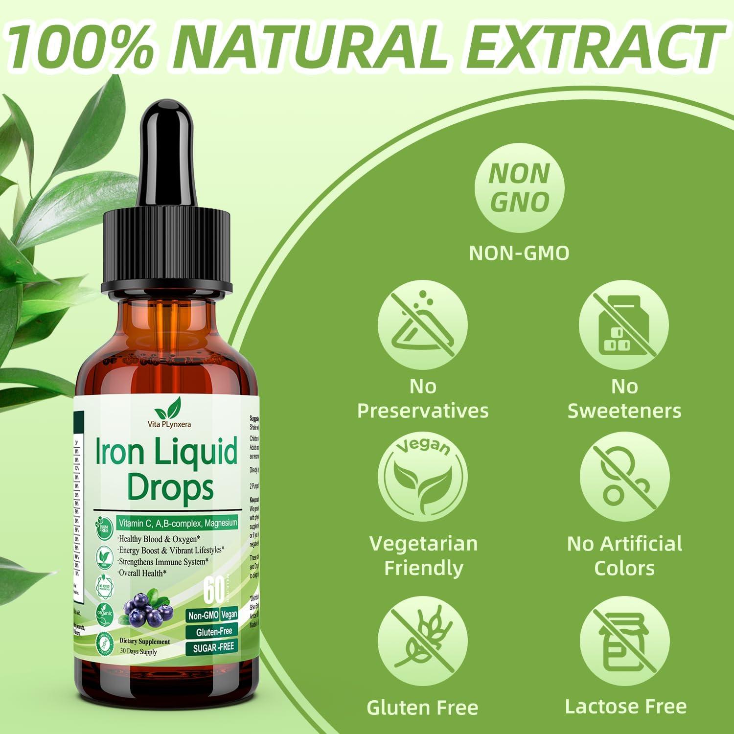 Suplemento de Hierro Líquido Vita Plynxera 60 ml con Multivitamínico