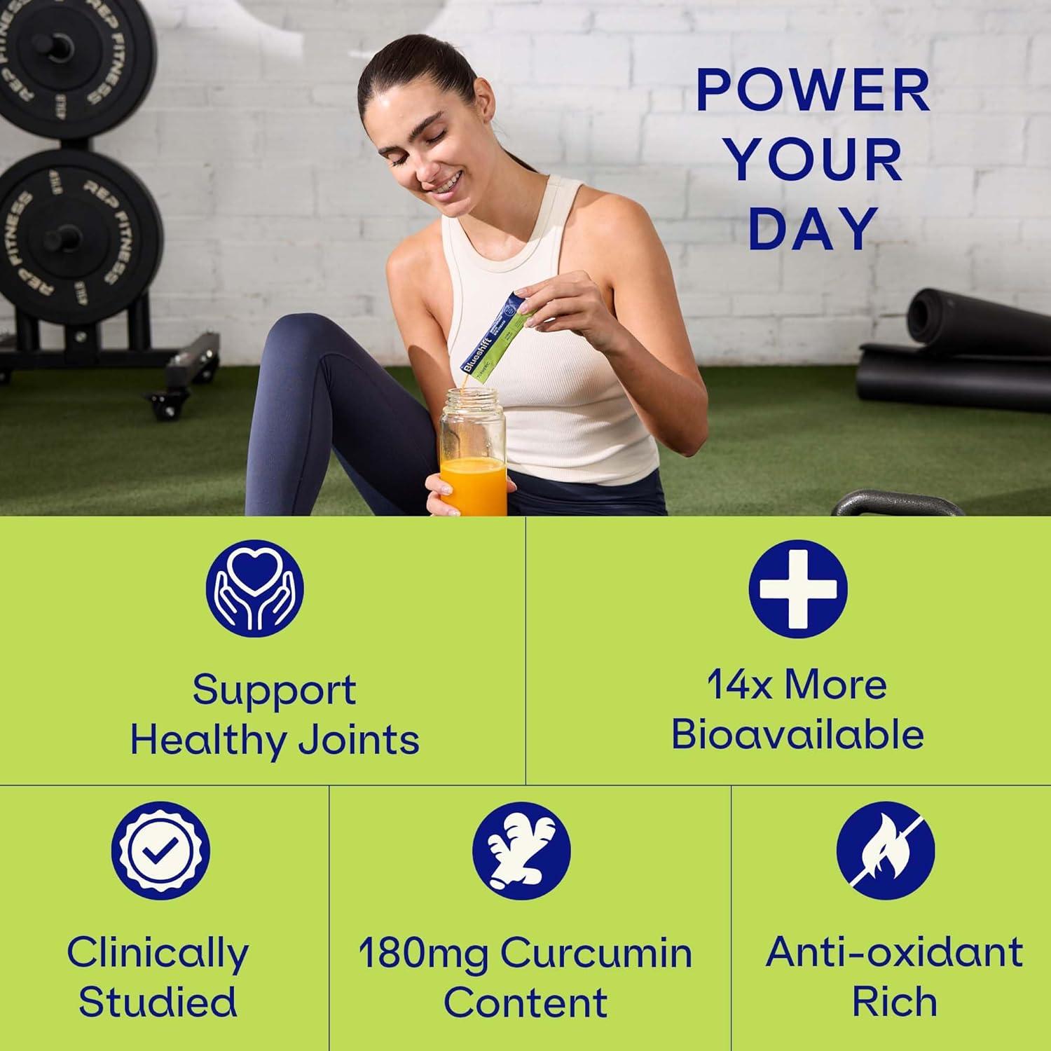 Mezcla Cítrica de Cúrcuma Blueshift - 10 Paquetes de 4.25g