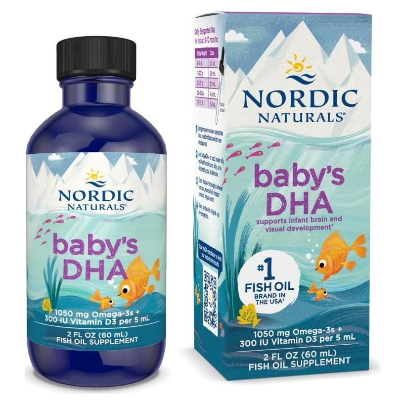DHA para Bebés Nordic Naturals 60 ml - 1050 mg Omega-3