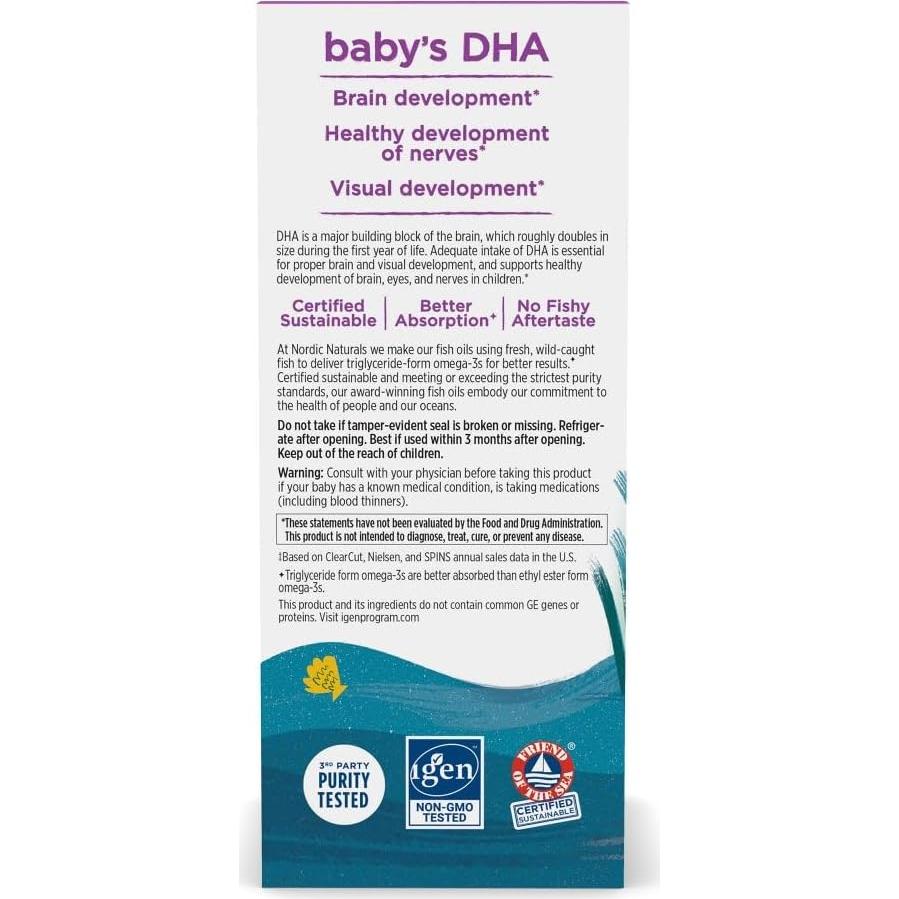 DHA para Bebés Nordic Naturals 60 ml - 1050 mg Omega-3
