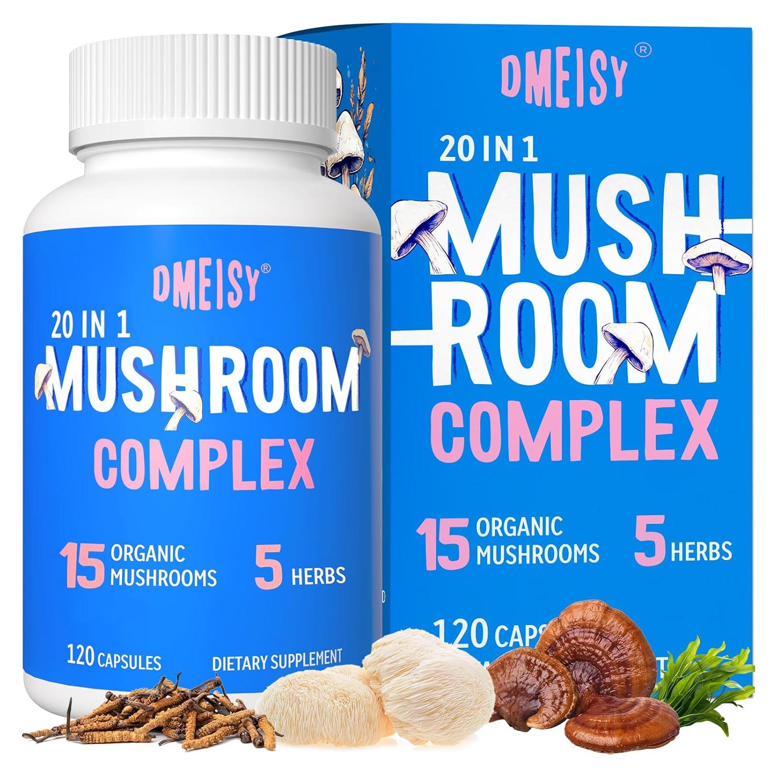 Suplemento de Champiñón Dmeisy 2600mg 120 Cápsulas