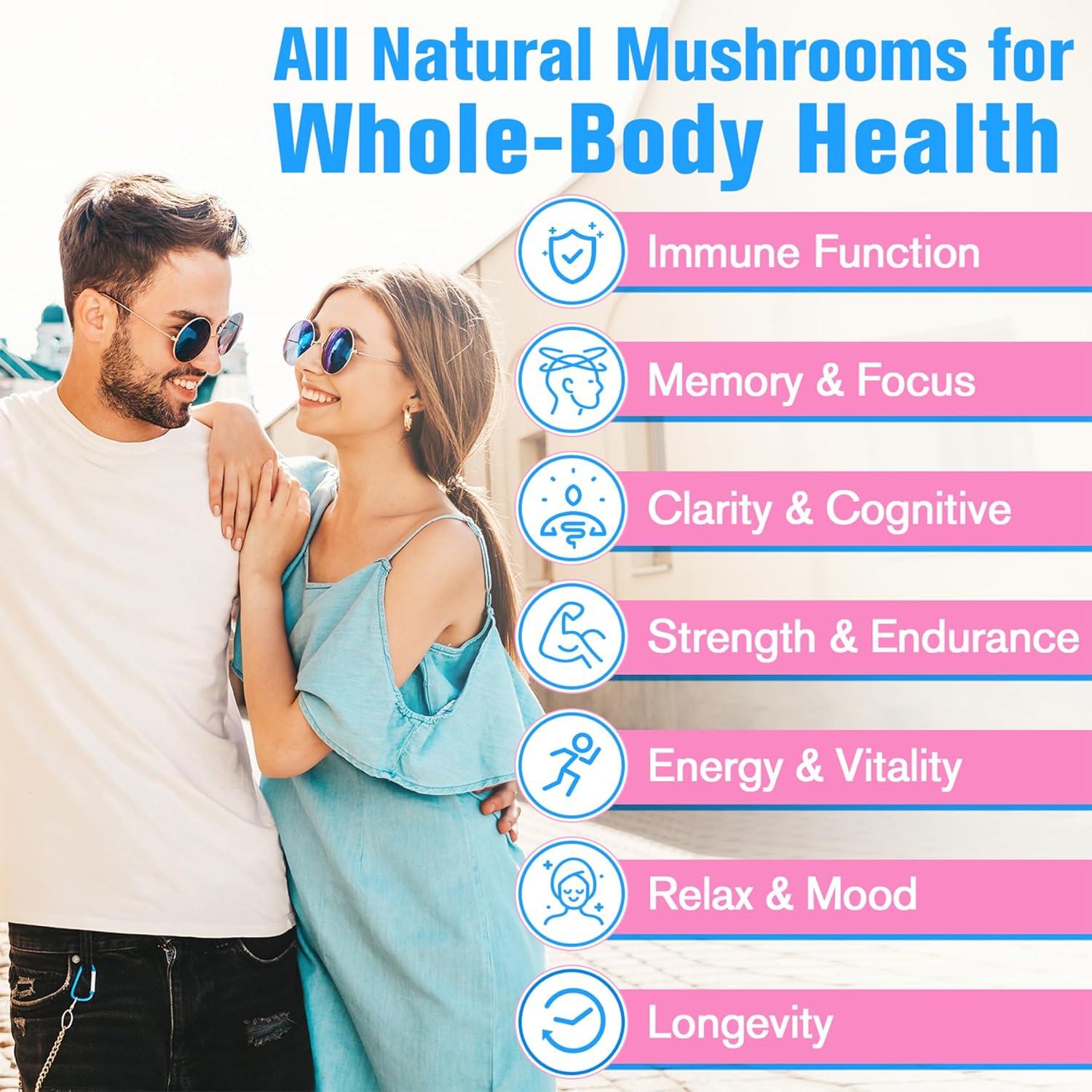 Suplemento de Champiñón Dmeisy 2600mg 120 Cápsulas