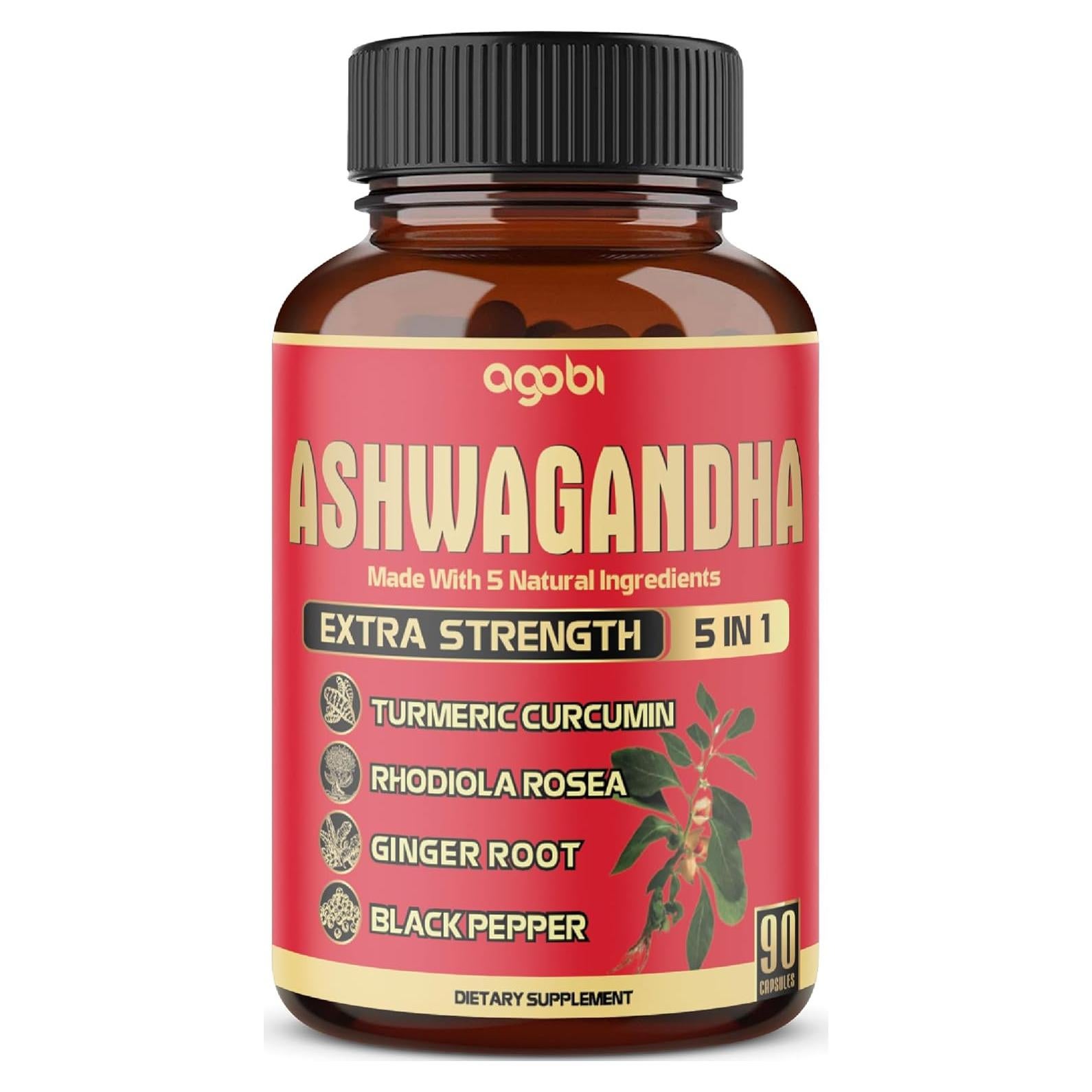90 Cápsulas Veganas de Suplemento Ashwagandha Agobi